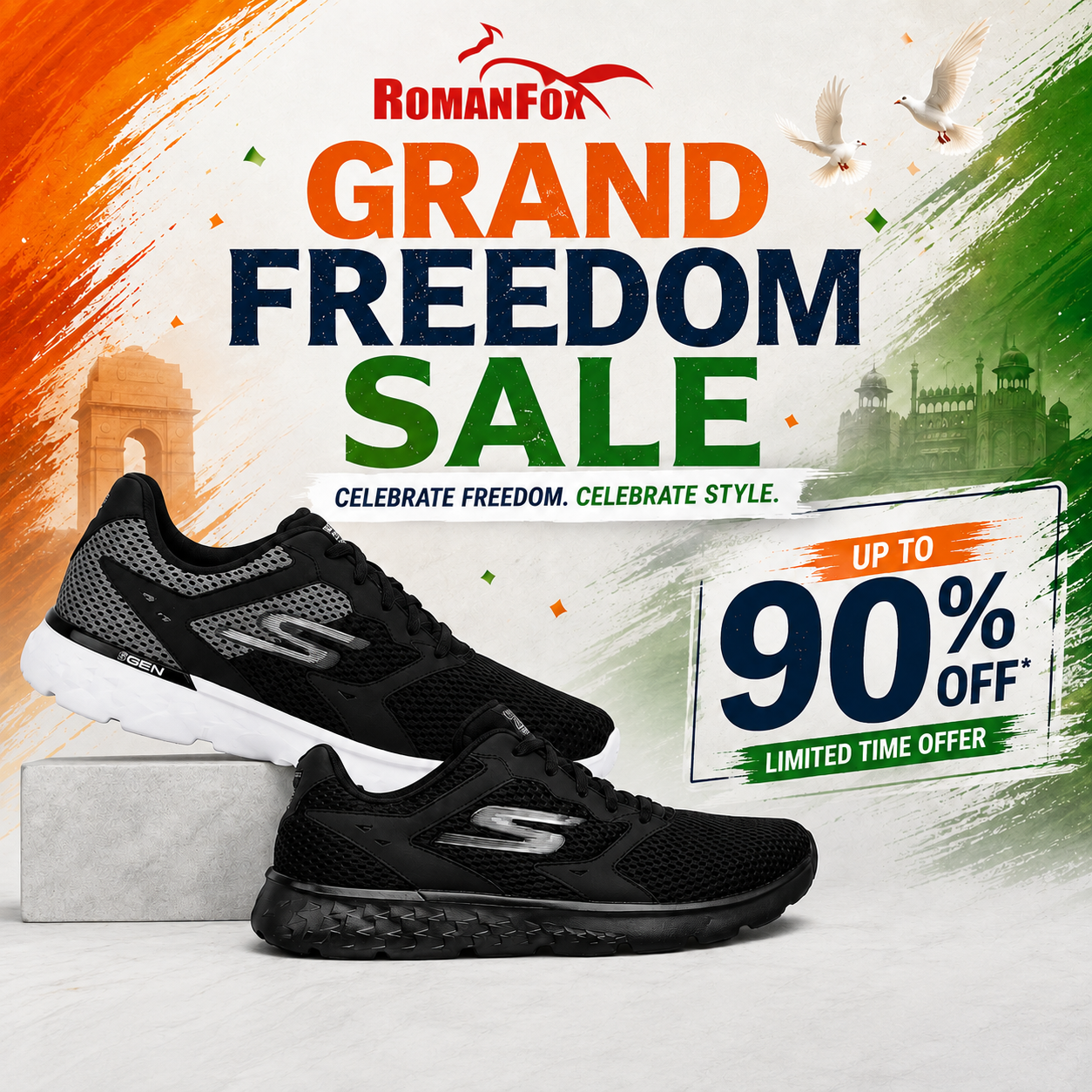 Grand Freedom Sale – Biggest Branded Fashion Sale at Romanfox