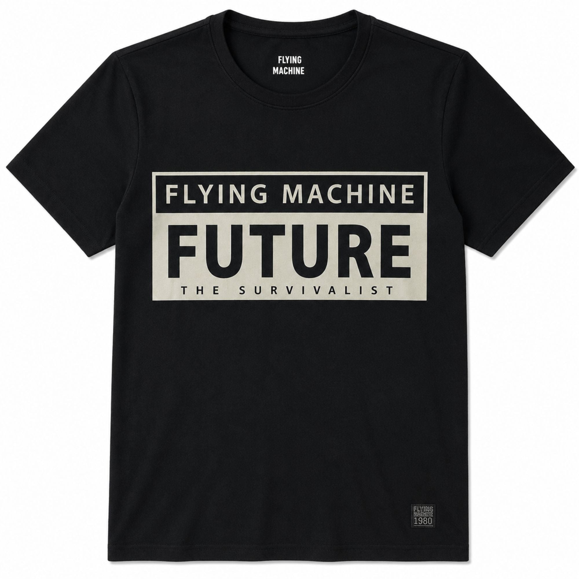Flying Machine Men's Regular Fit Cotton T-Shirts Combo - Pack of 3