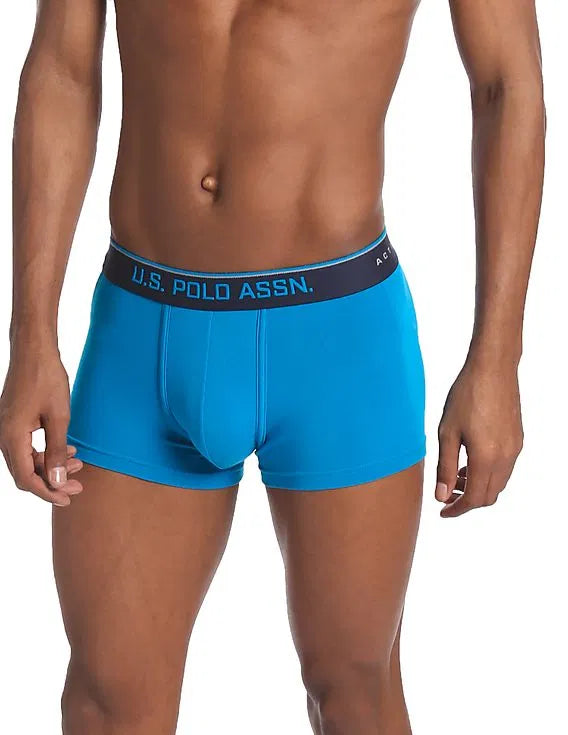 USPA Coolmax Ice Blue Low-Rise Trunk for Men - Pack of 1