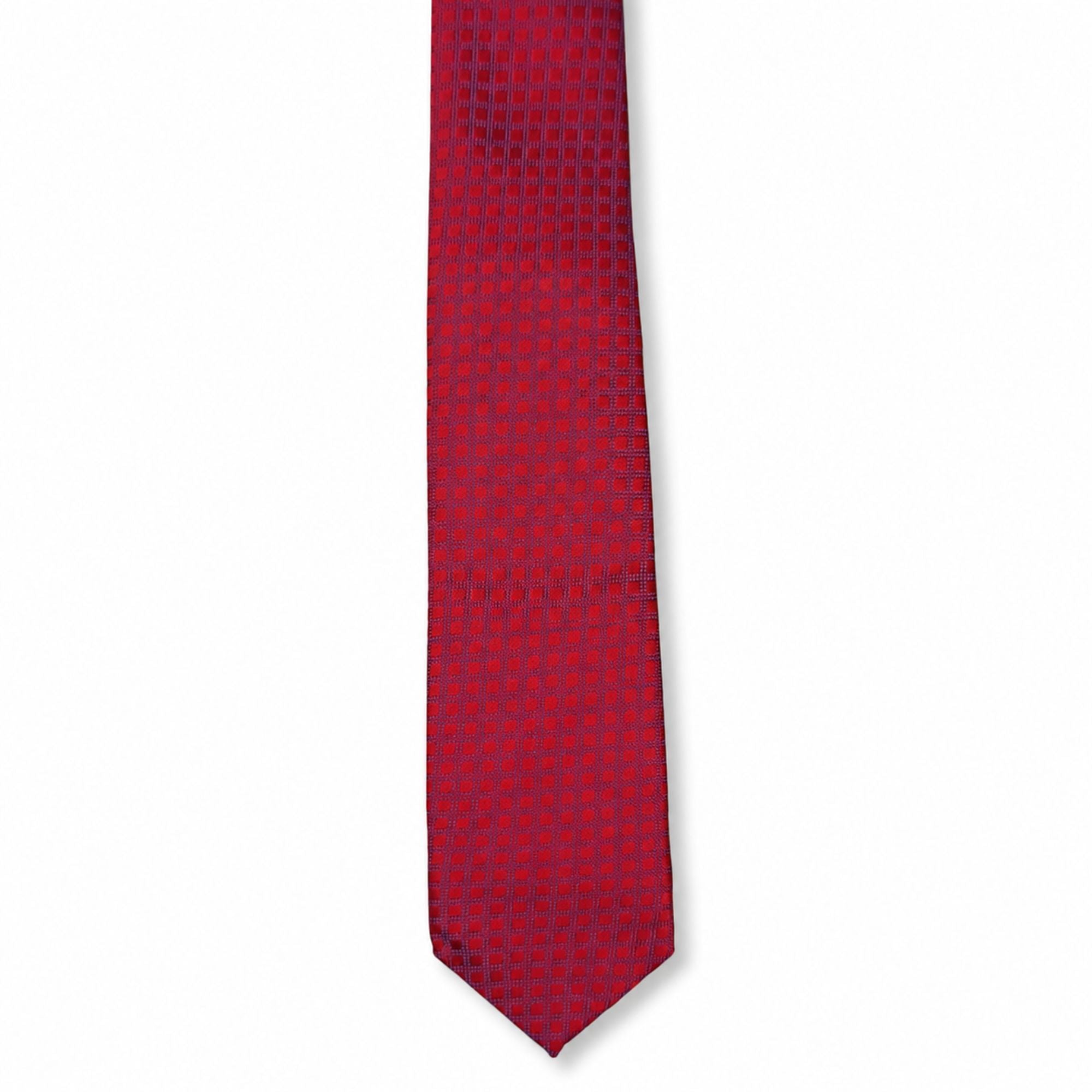 BlackBerry Premium Tie, Pocket Square & Cufflink Combo - Red