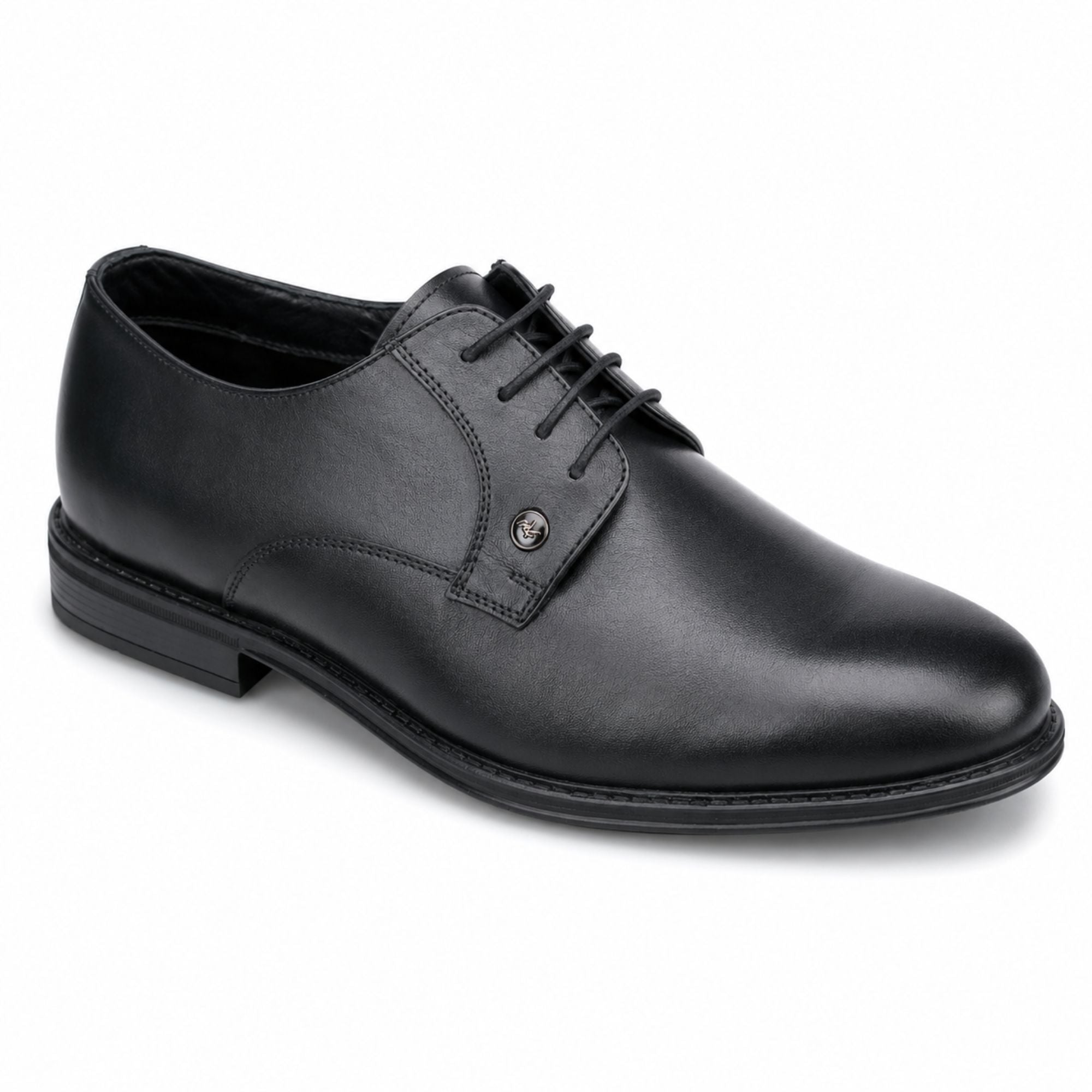 MONTE CARLO Formal Leather Lace-Up Shoes for Men - Black
