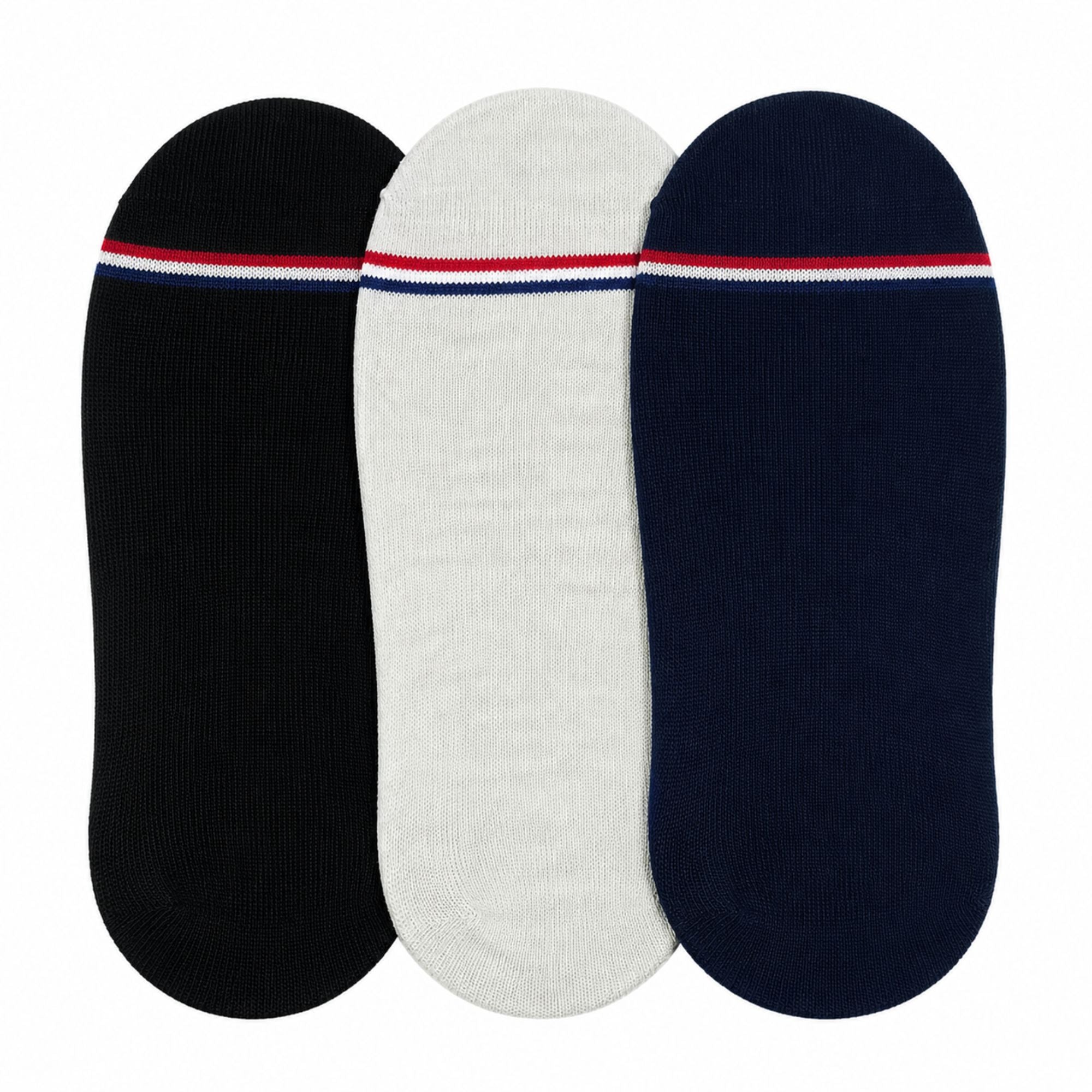 Tommy Hilfiger Logo-Patterned Shoe Liner Socks - Pack of 3