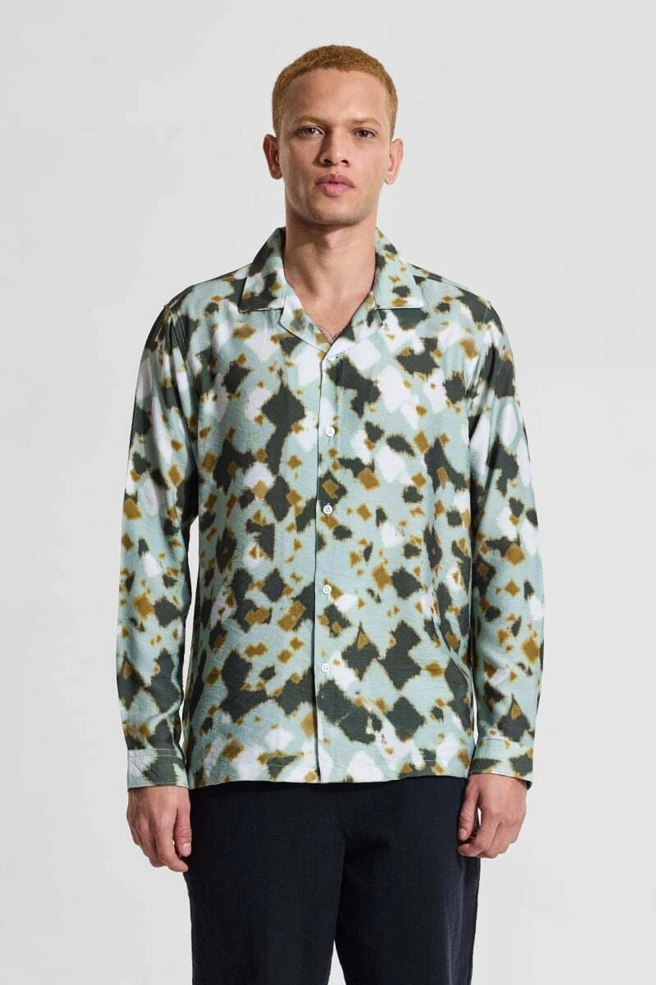 Snitch Multicolor Regular Fit Self Design Shirt for Men