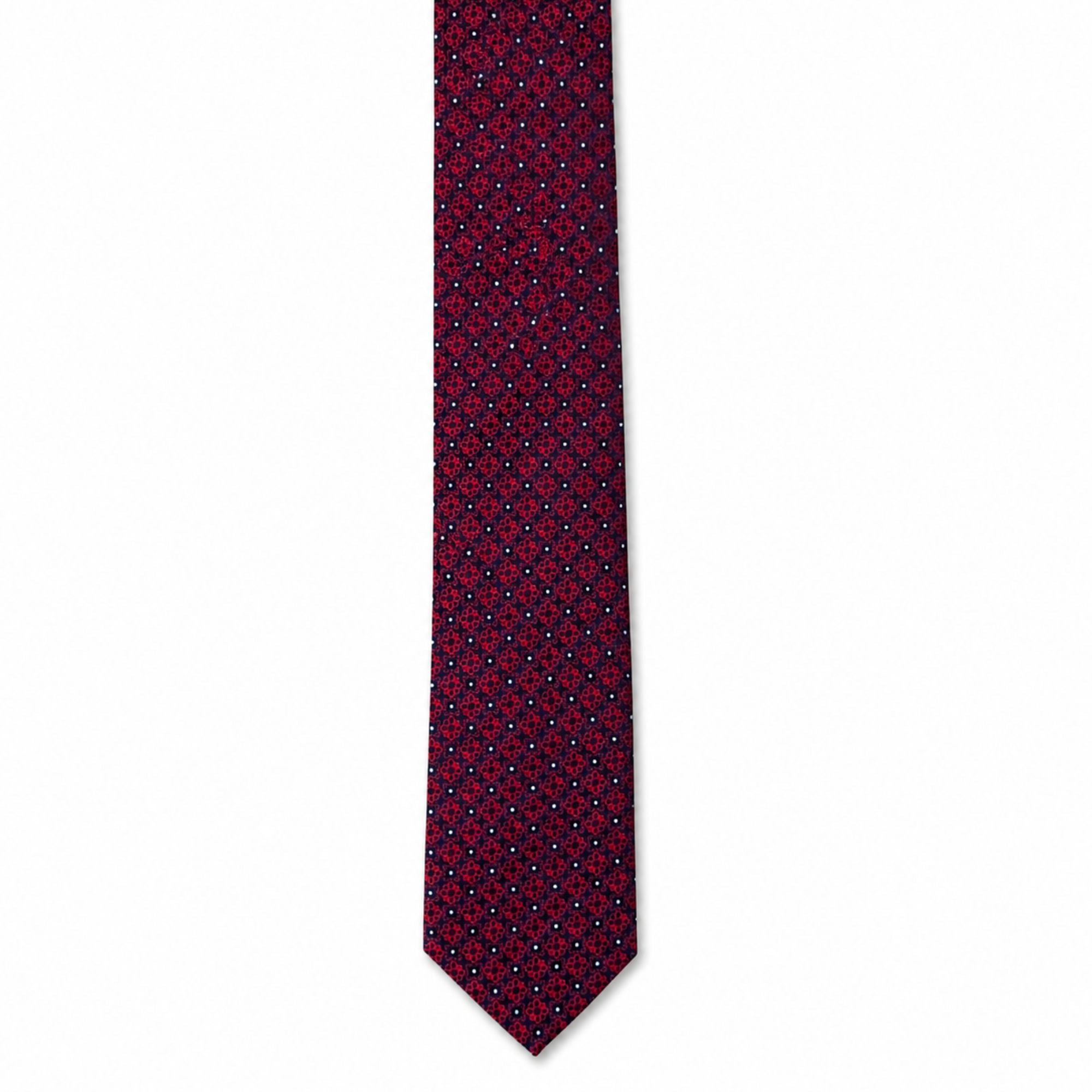 BlackBerry Premium Tie, Pocket Square & Cufflink Combo - Maroon