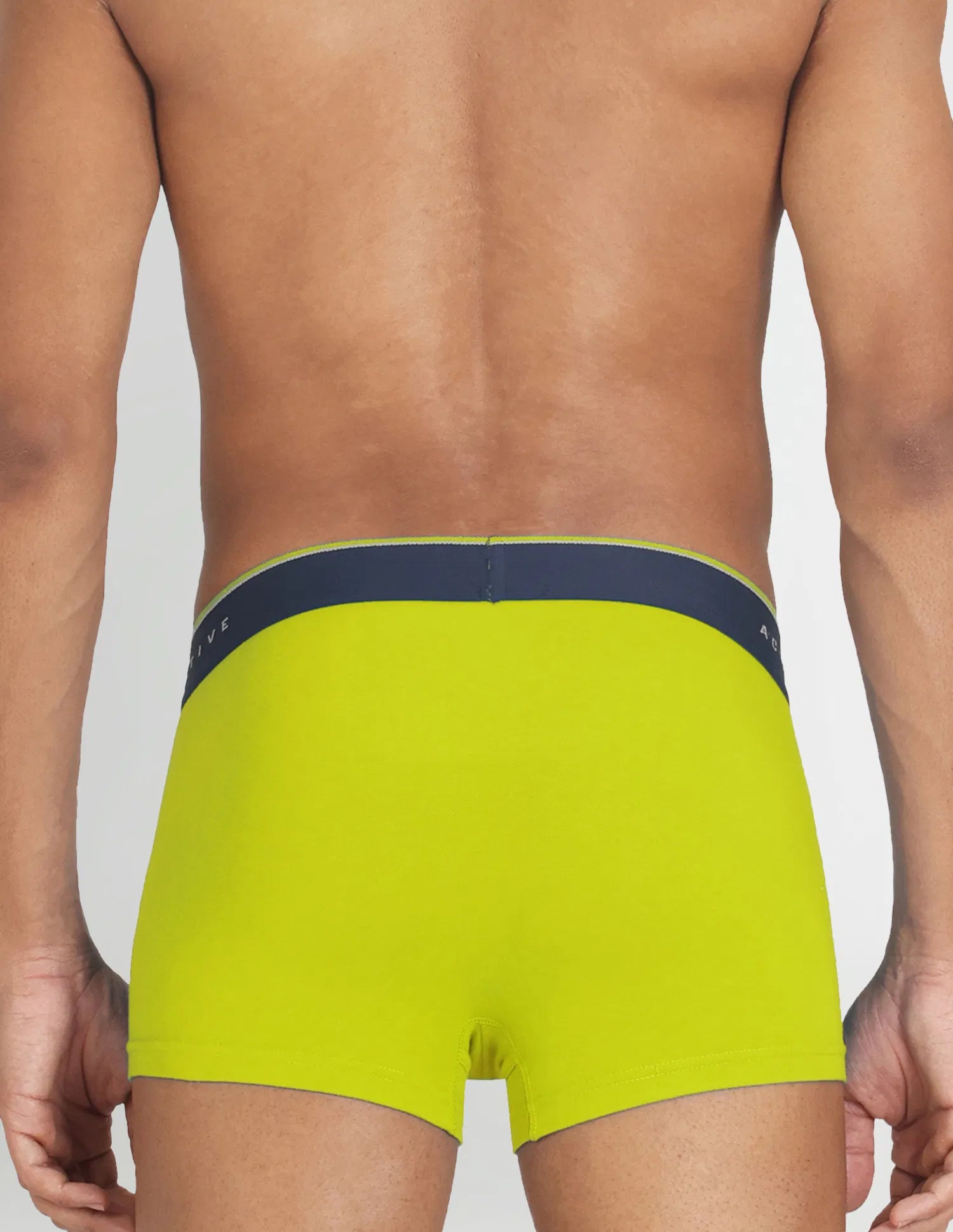 USPA Coolmax Lime Solid Low-Rise Trunk for Men - Pack of 1