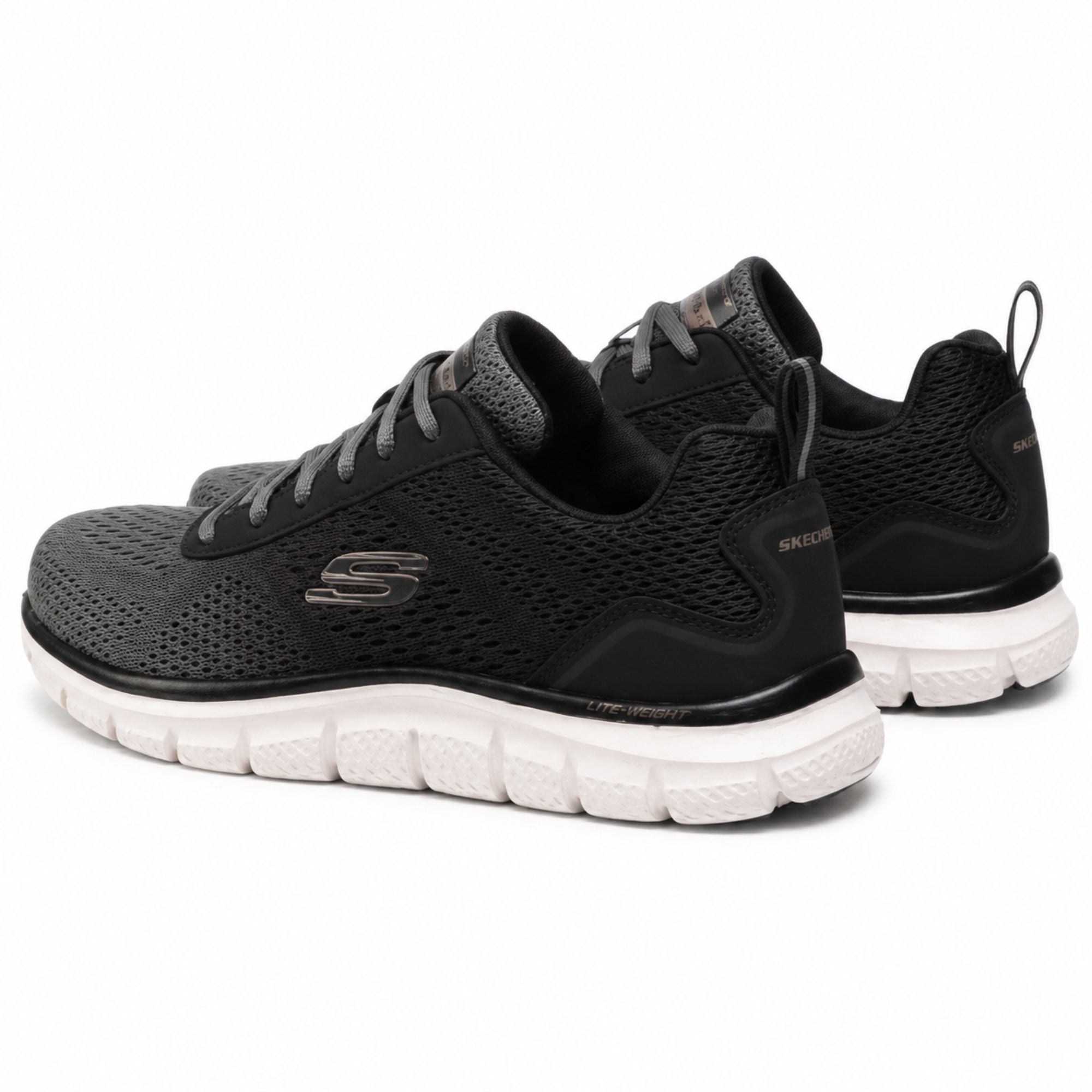 Skechers TRACK-RIPKENT Men’s Casual Sneakers - Black/Grey