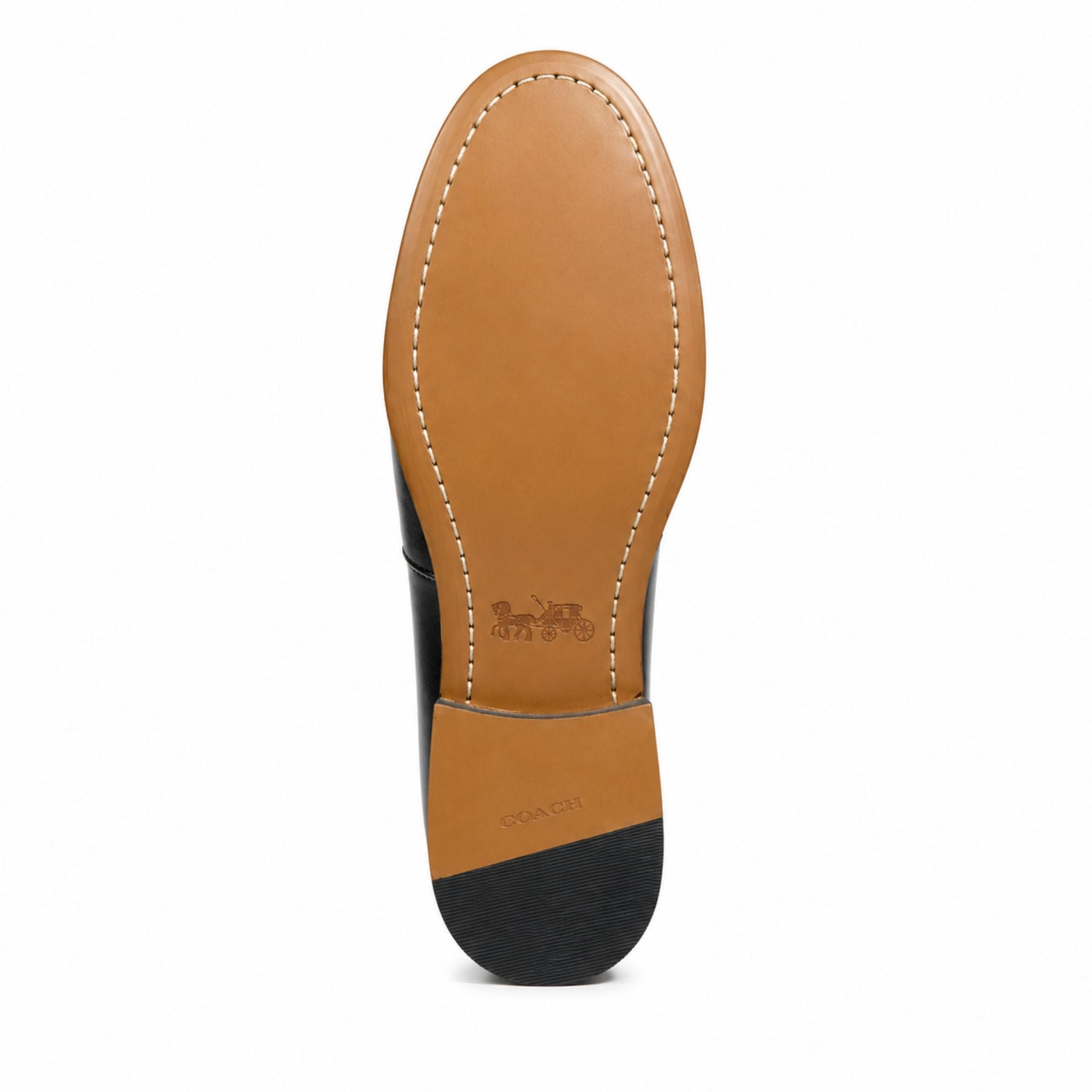 COACH Men’s Premium Leather Loafers - Black