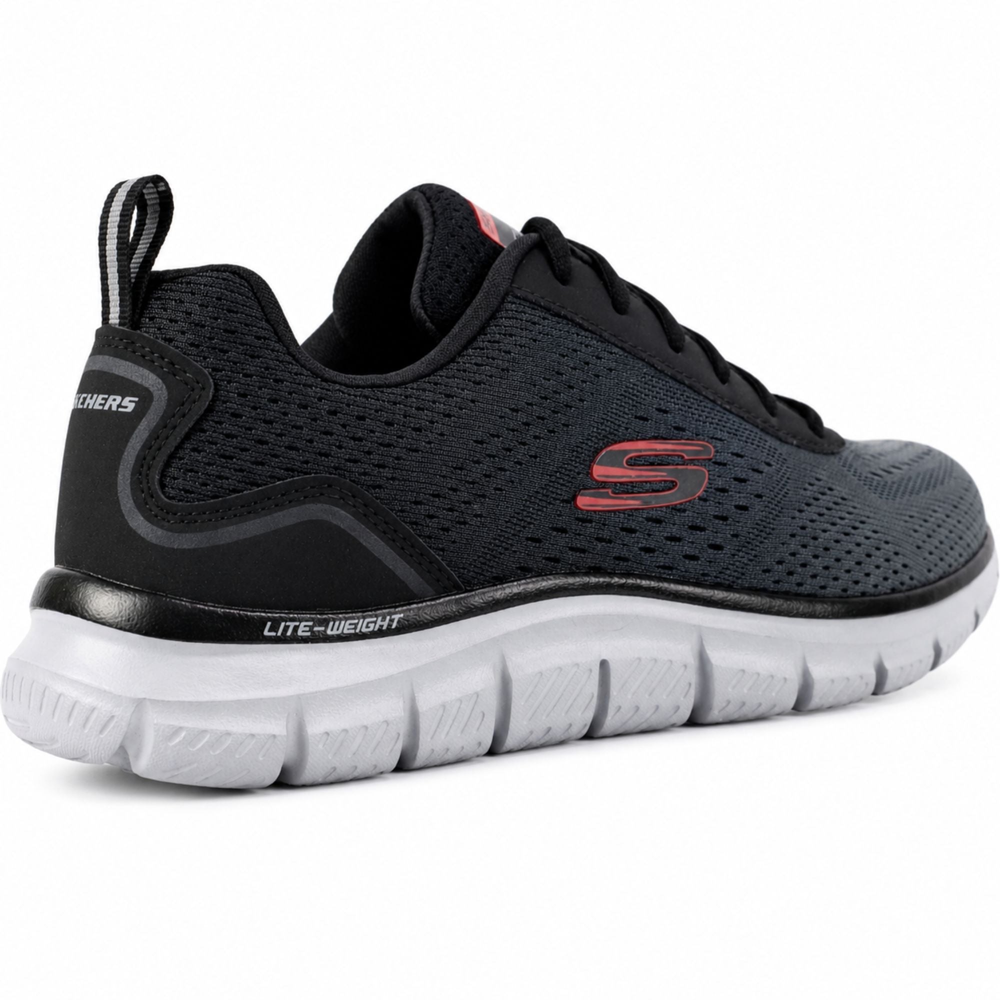 Skechers TRACK-RIPKENT Casuals For Men - Black/Charcoal