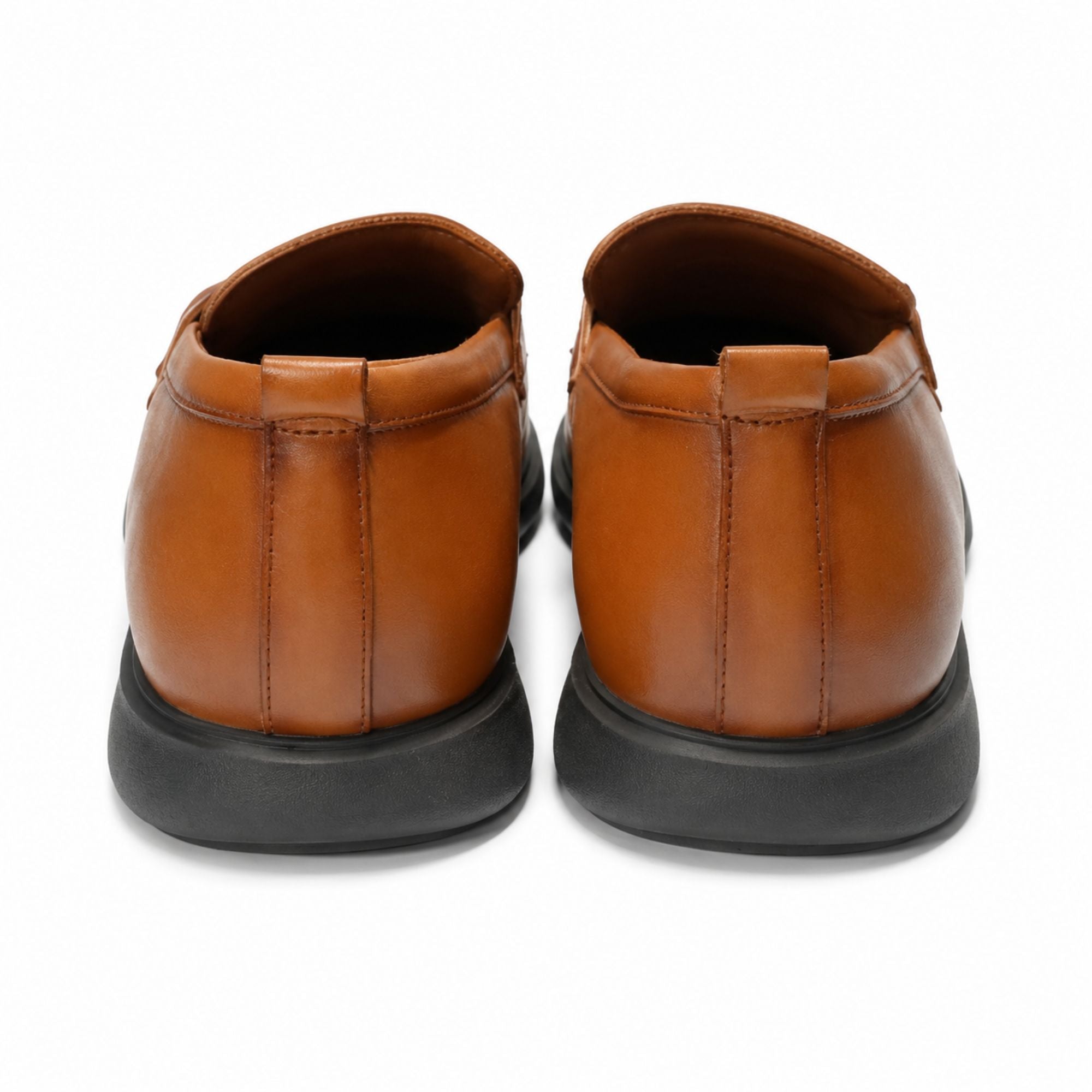 Louis Philippe Men’s Premium Formal Slip-On Shoes - Tan