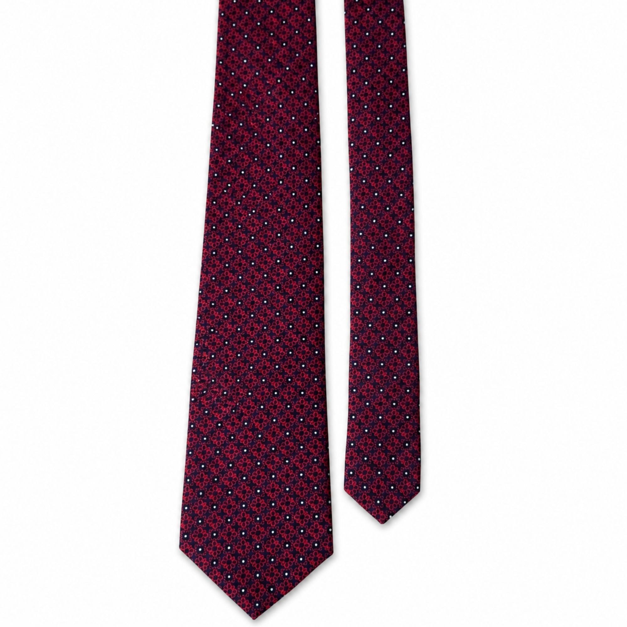 BlackBerry Premium Tie, Pocket Square & Cufflink Combo - Maroon