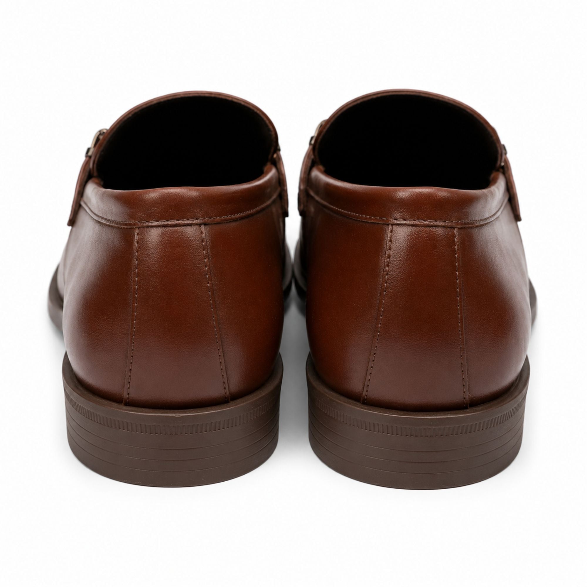 Boss Men’s Premium Penny Loafer Leather Shoes - Brown