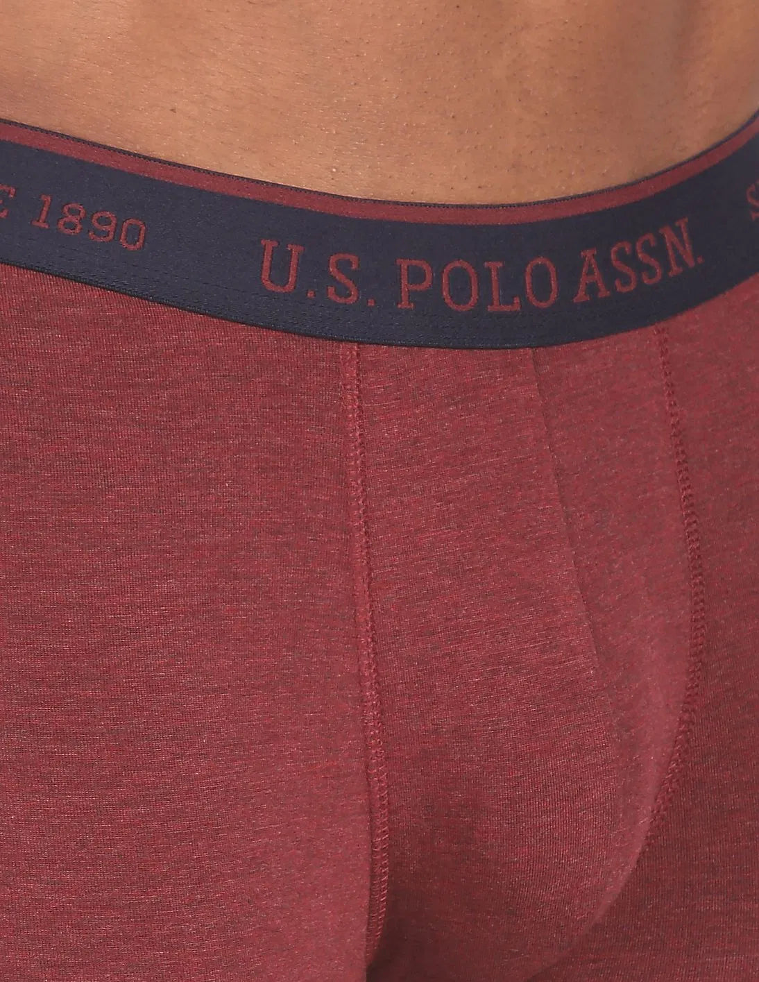 USPA Burgundy Men's Trunks - Pack of 1