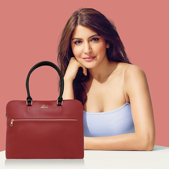 Lavie Lit Module Women's Laptop Satchel Bag Red | Stylish Work Bag
