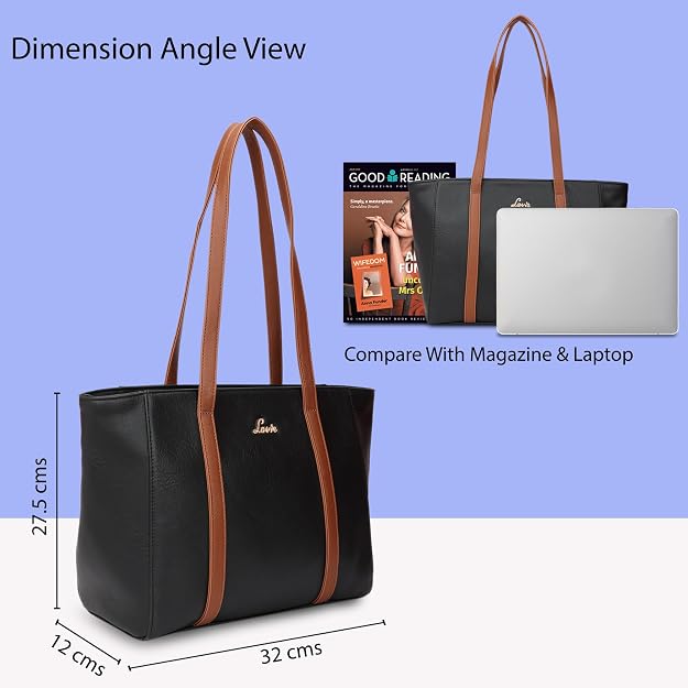 Lavie Hilite Tula Women's Tote Bag Black | Stylish Office Handbag