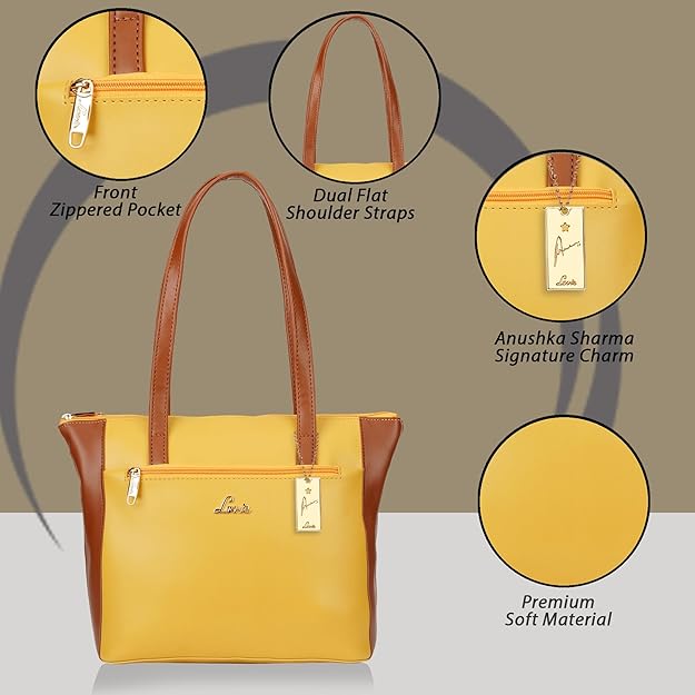 Lavie Hilite Mylo 3C Women's Ochre Tote Bag | Stylish Handbag