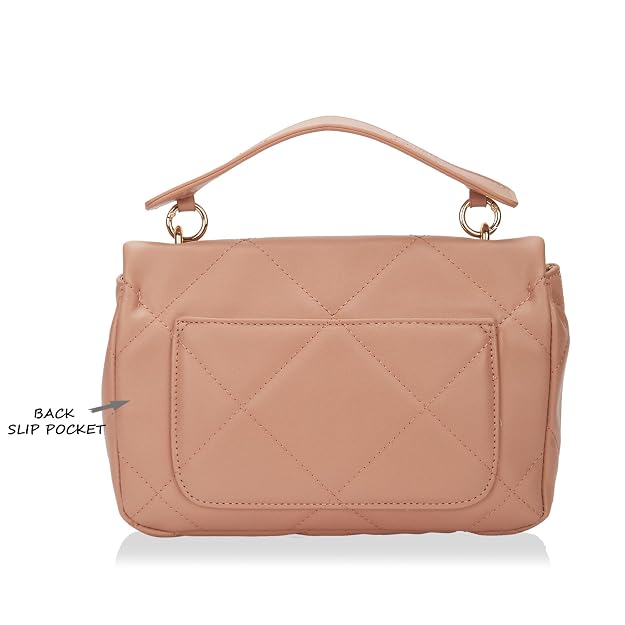 Lavie Rev Flap Women's Dark Pink Satchel Bag | Stylish Handbag