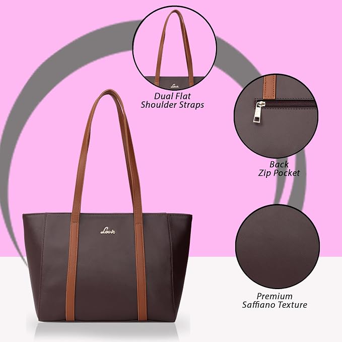 Lavie Hilite Tula Women's Tote Bag Maroon | Stylish Office Handbag