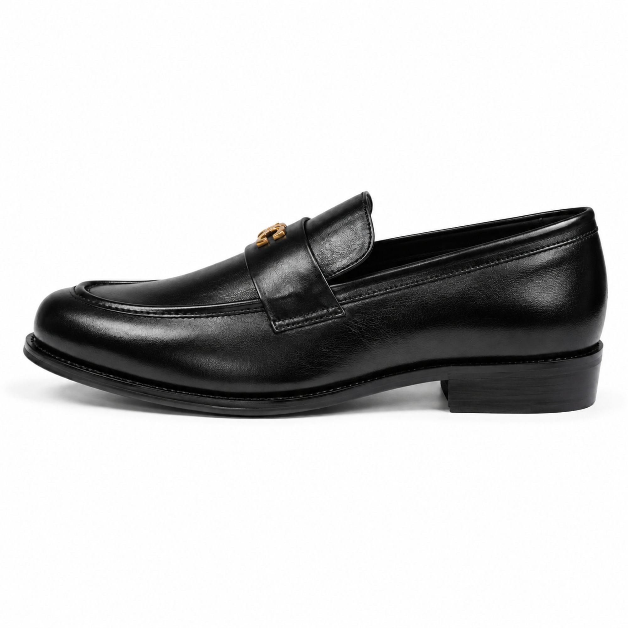 COACH Men’s Premium Leather Loafers - Black