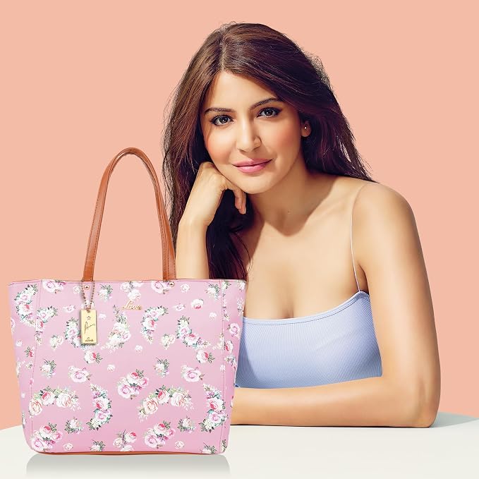 Lavie Flanov Women's Floral Tote Bag Lt Pink | Stylish Handbag