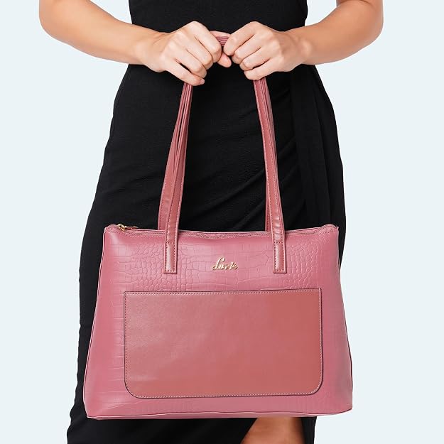 Lavie Croc Module Women's Tote Bag D Pink | Stylish Office Handbag