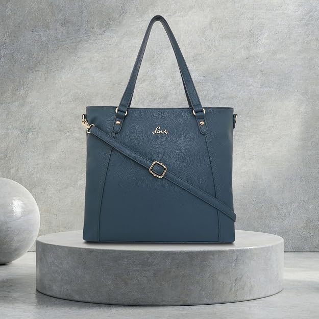 Lavie Wodehouse Women's Peacock Blue Tote Bag | Stylish Handbag