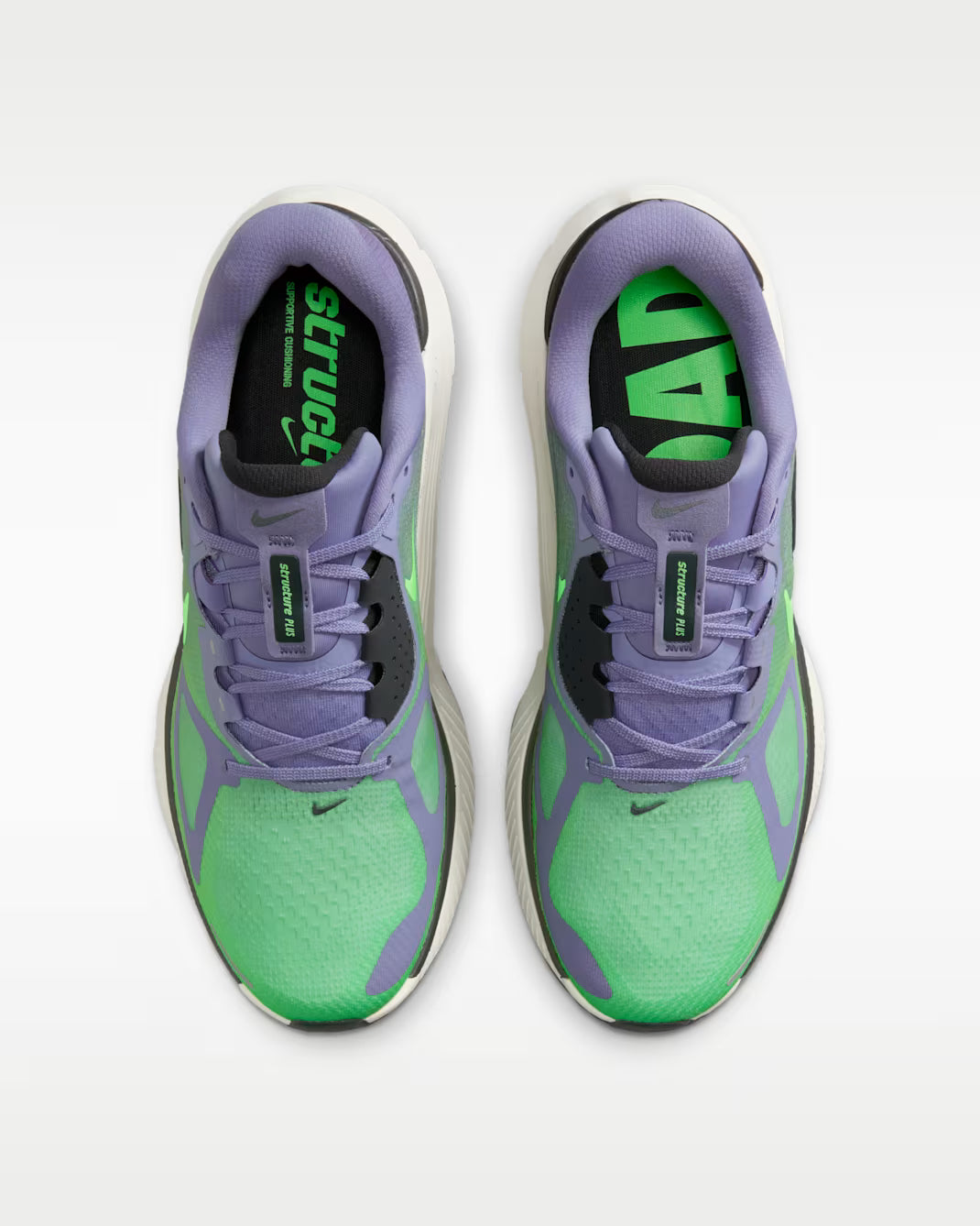 Nike Structure Plus Men’s Running Shoes - Purple/Green