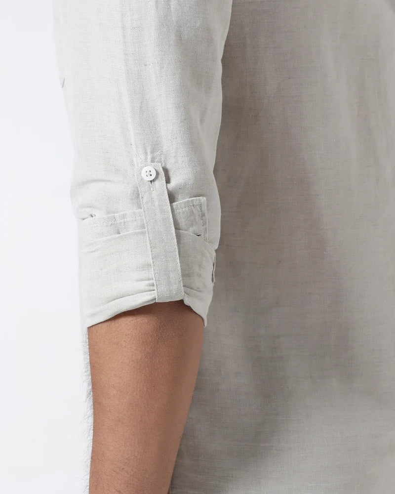 BlackBerry Natural Linen Solid Nature Shirt for Men – Cleo