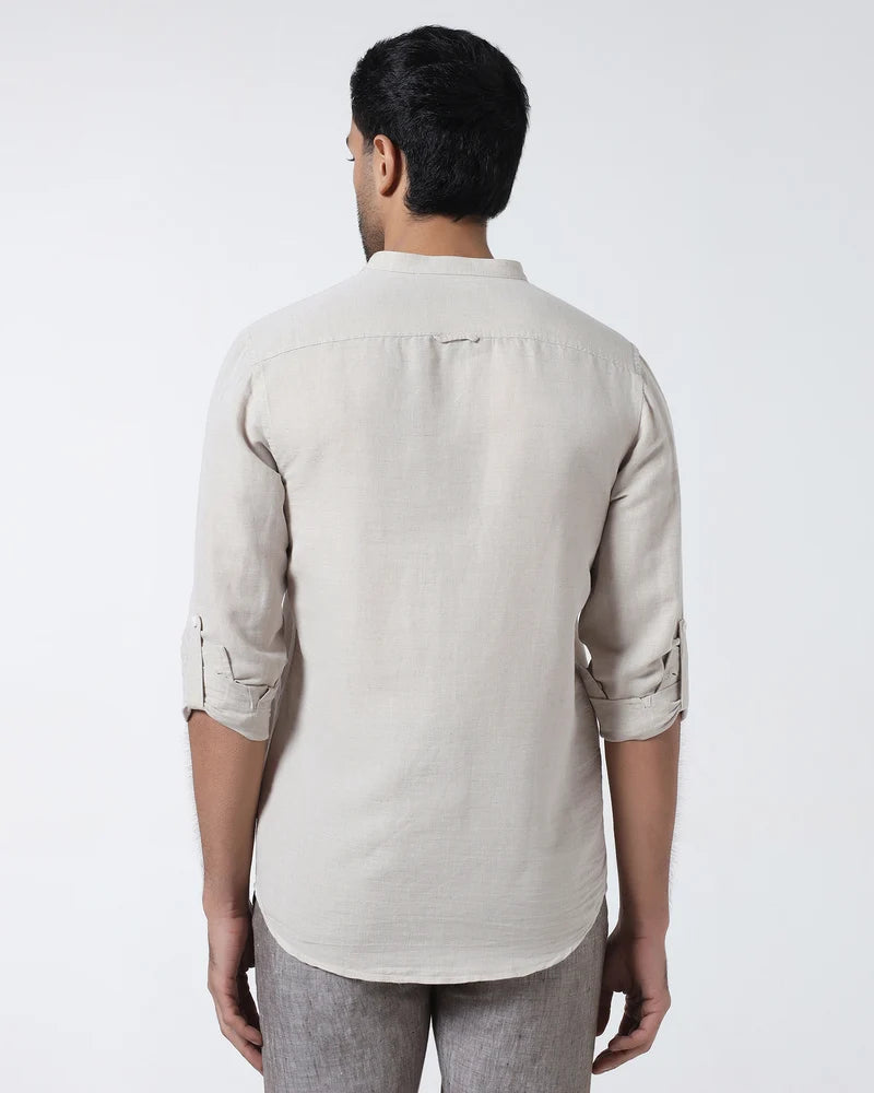 BlackBerry Natural Linen Solid Nature Shirt for Men – Cleo