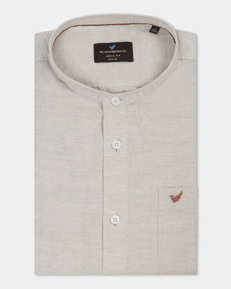BlackBerry Natural Linen Solid Nature Shirt for Men – Cleo