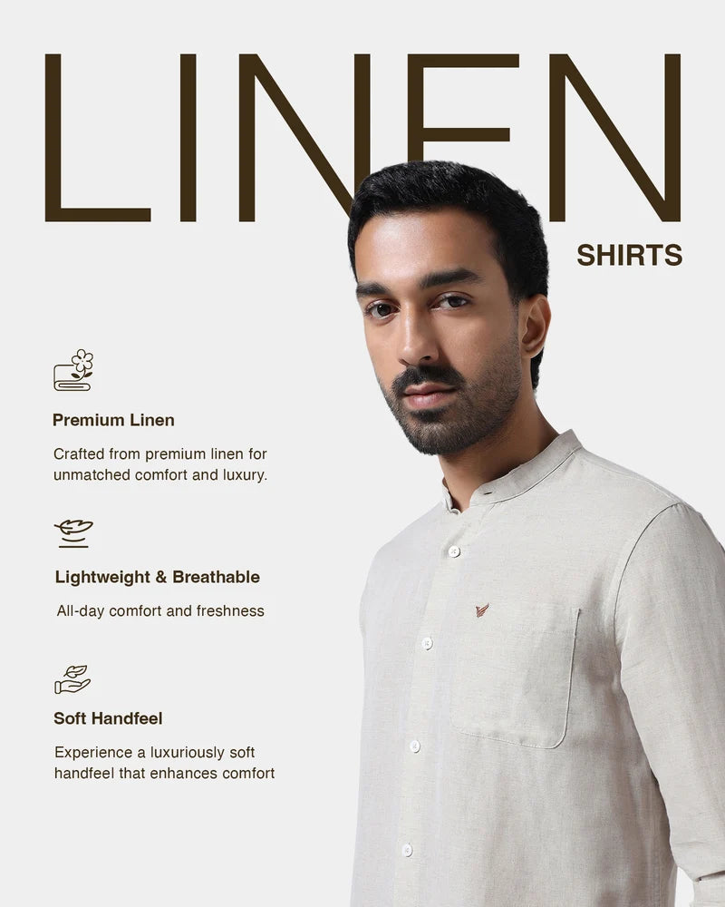 BlackBerry Natural Linen Solid Nature Shirt for Men – Cleo