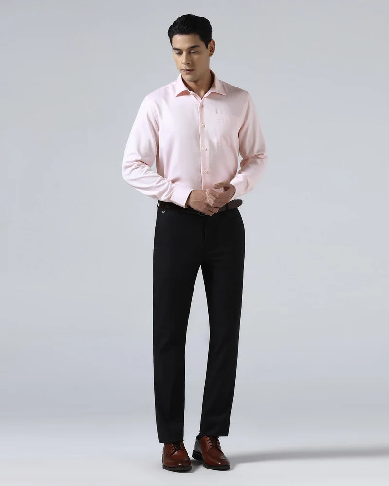 Blackberrys Quinn Pink Textured Slim Fit Shirt for Men