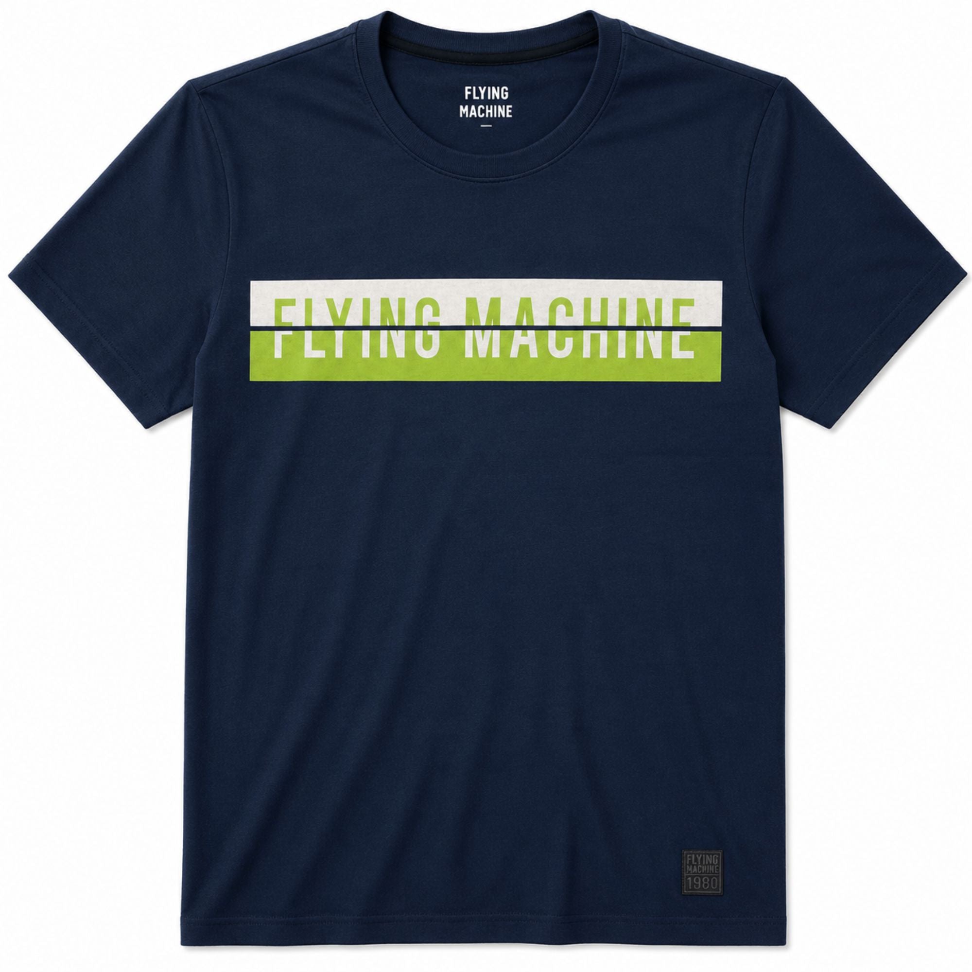 Flying Machine Men's Regular Fit Cotton T-Shirts Combo - Pack of 3