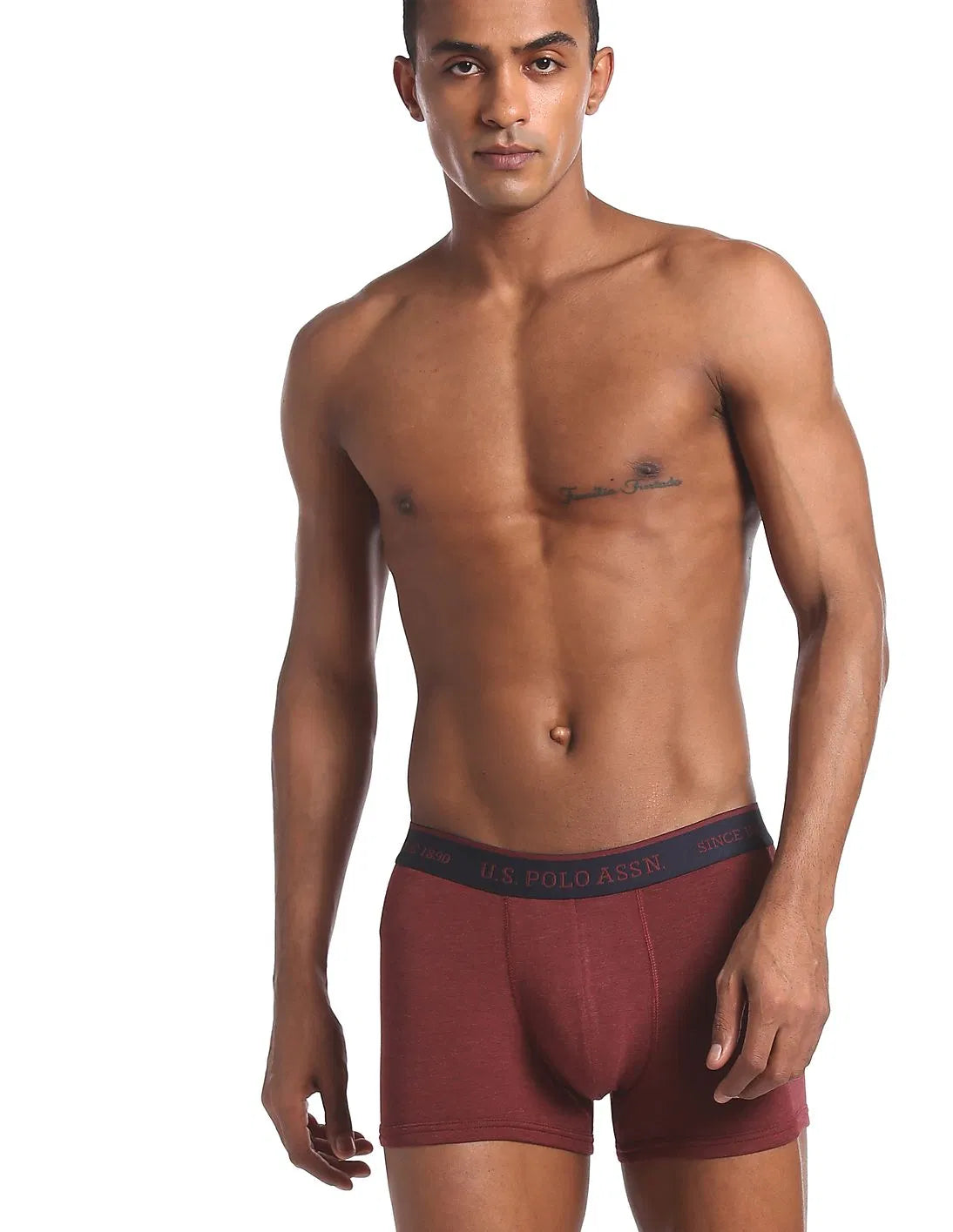 USPA Burgundy Men's Trunks - Pack of 1