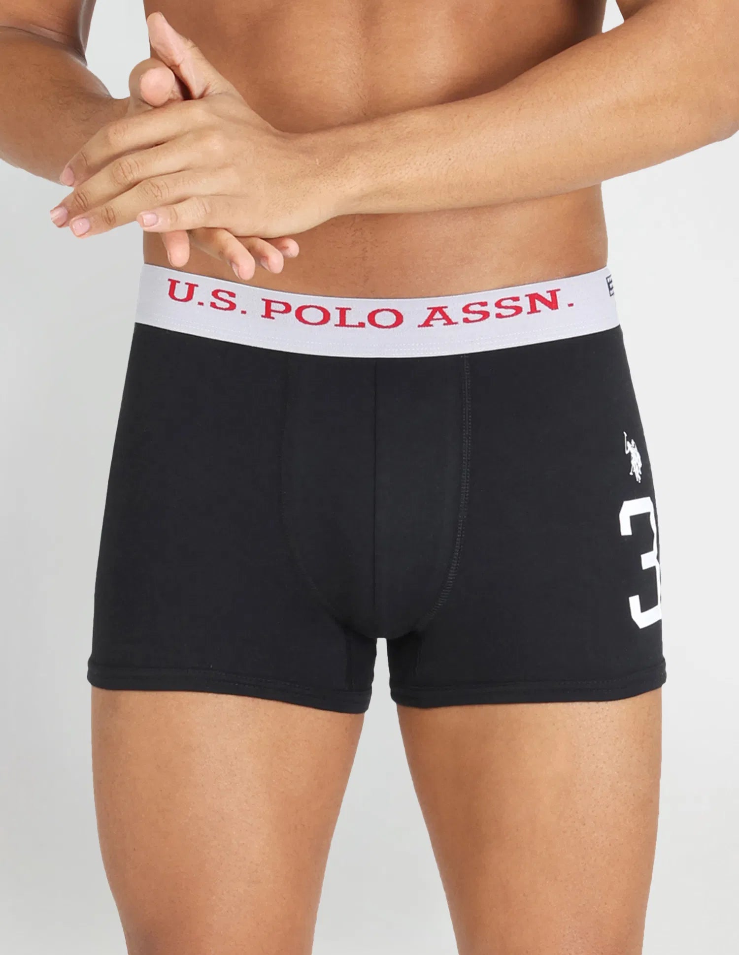 USPA Black Men's Trunks - Pack of 1
