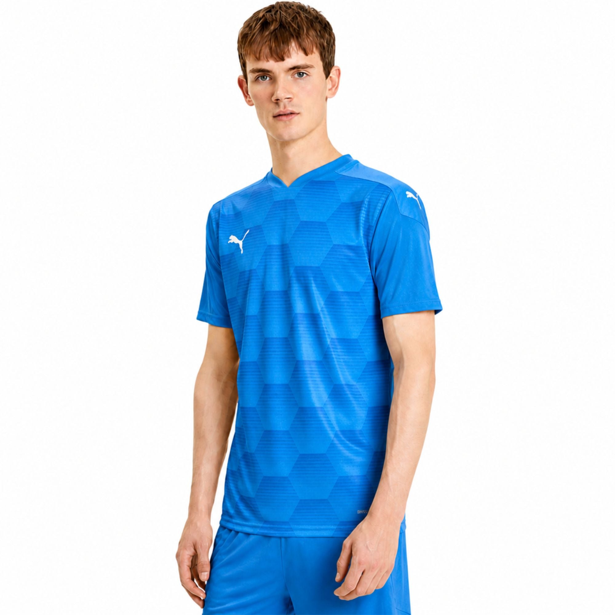 PUMA TeamFinal 21 Graphic Jersey T-Shirt for Men – Blue