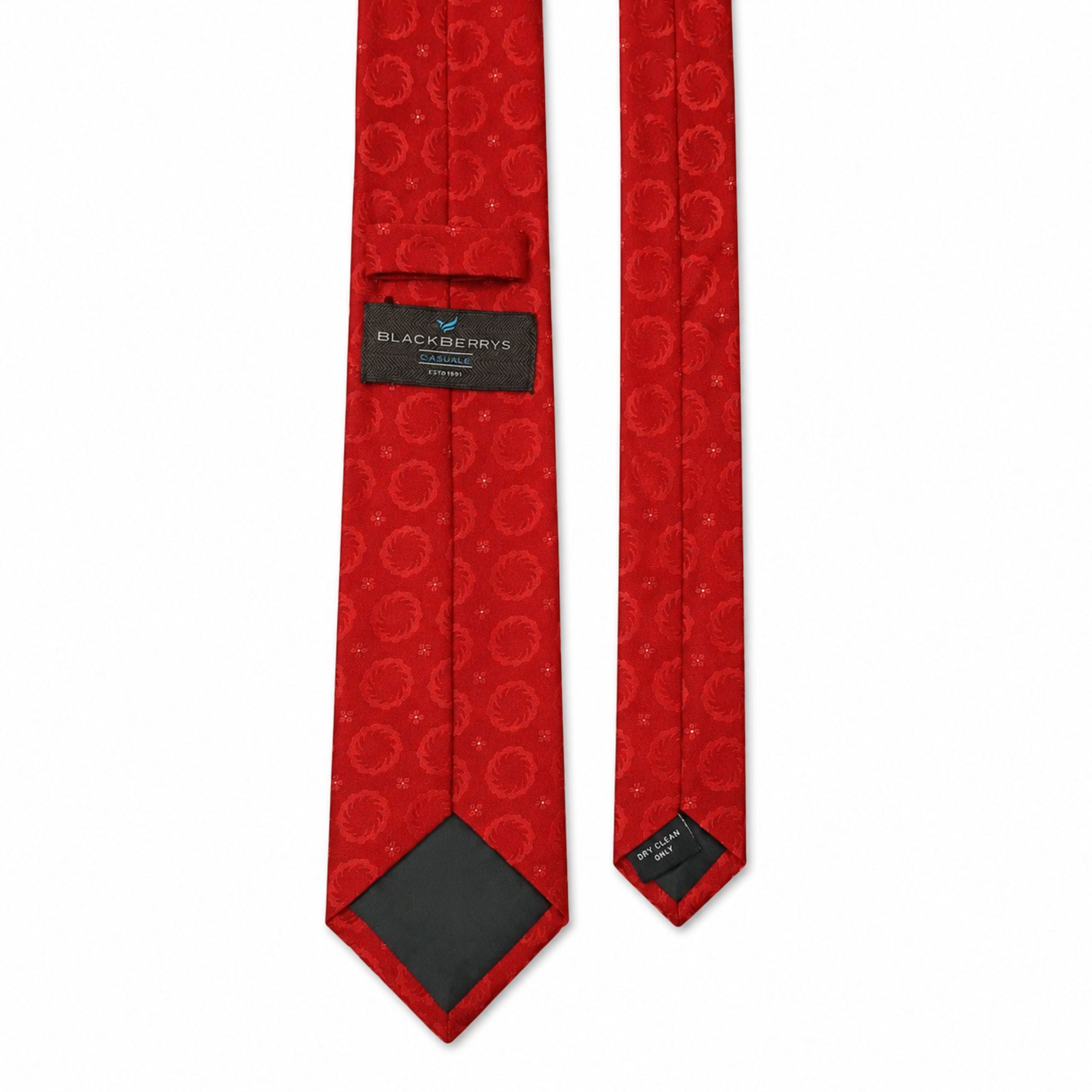 BlackBerry Premium Tie, Pocket Square & Cufflink Combo - Red