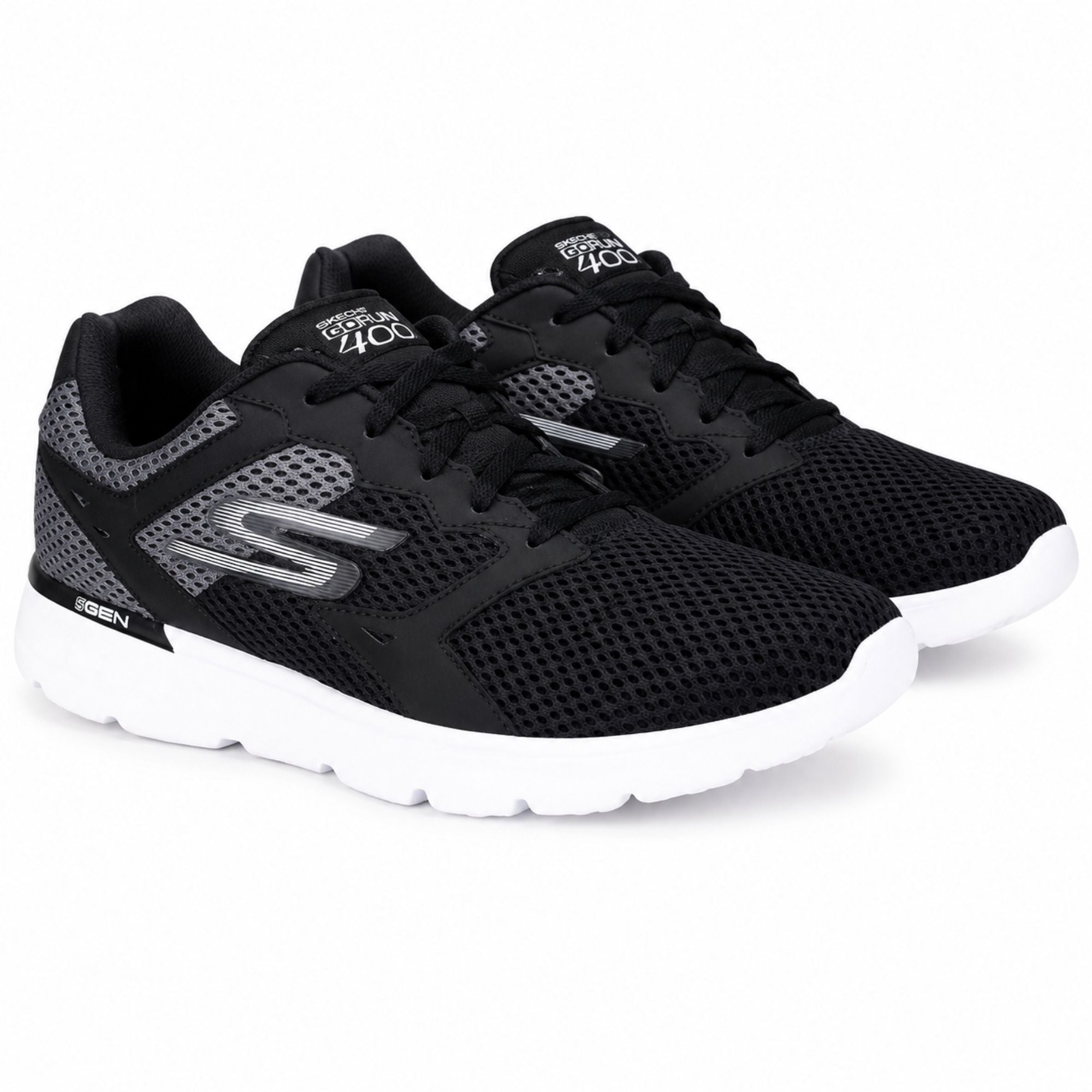 Skechers Go Run 400 Men’s Running Shoes - Black/White
