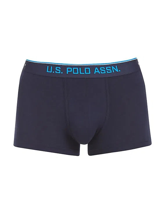 USPA Coolmax Navy Low-Rise Trunk for Men - Pack of 1