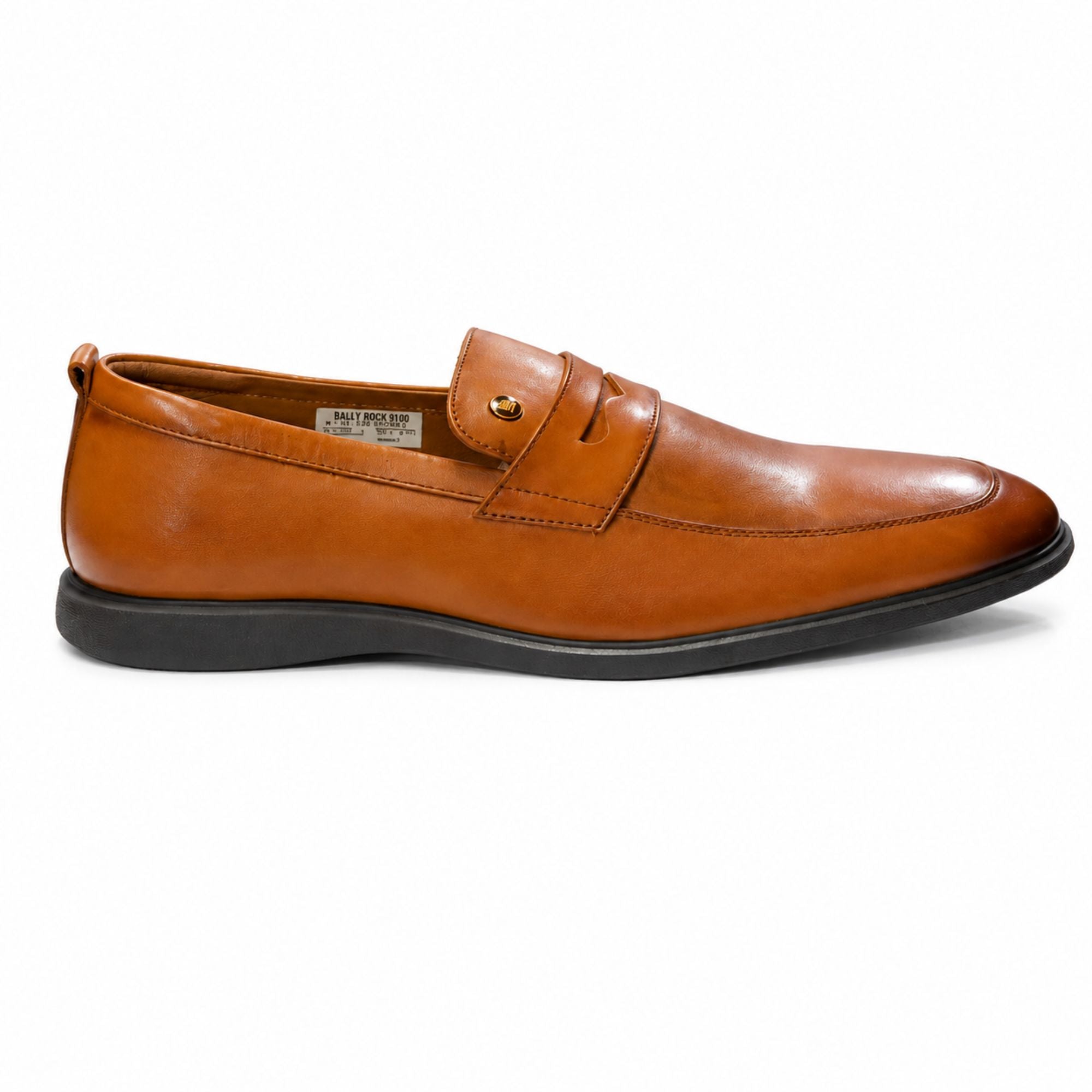 Louis Philippe Men’s Premium Formal Slip-On Shoes - Tan