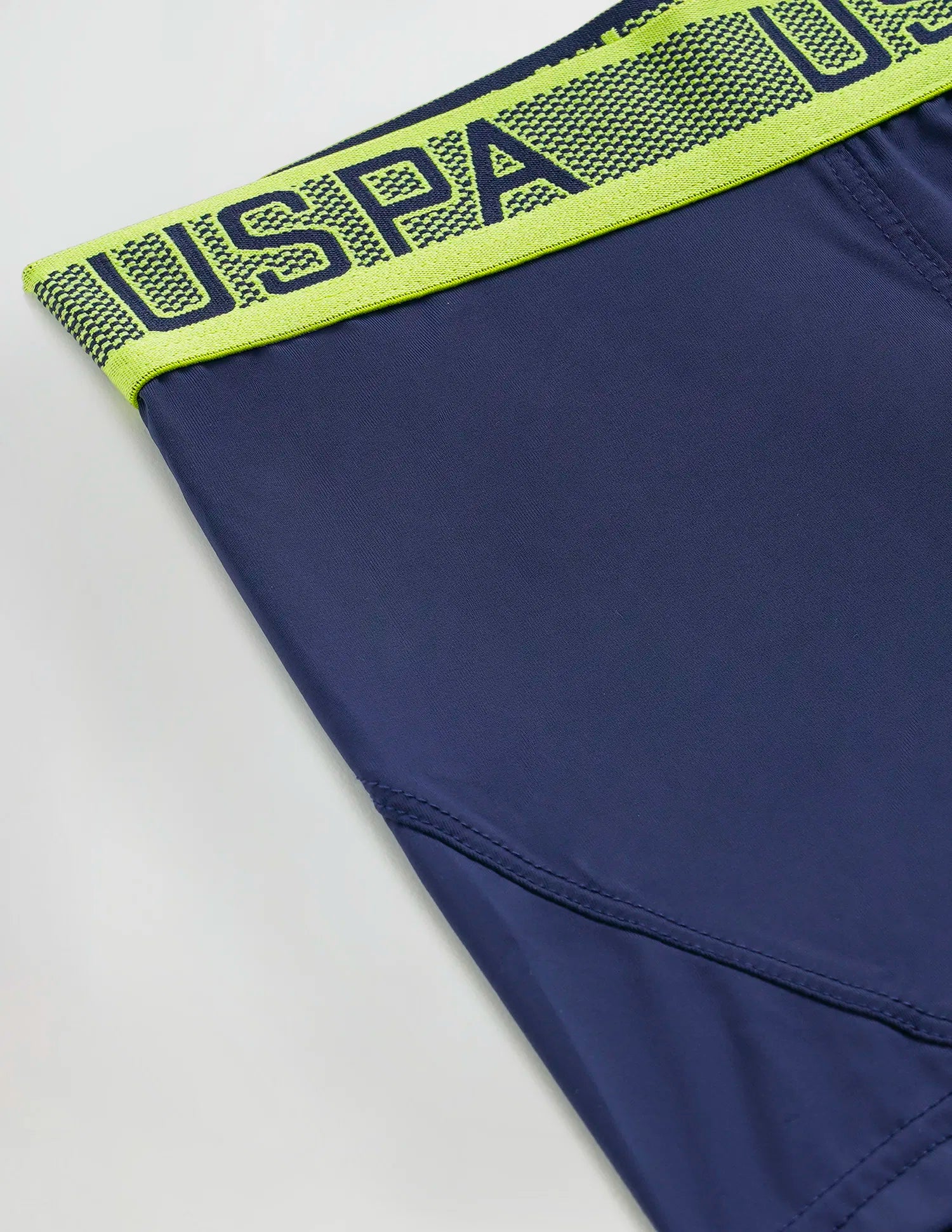 USPA Nylon Spandex Solid Navy Trunks for Men - Pack of 1