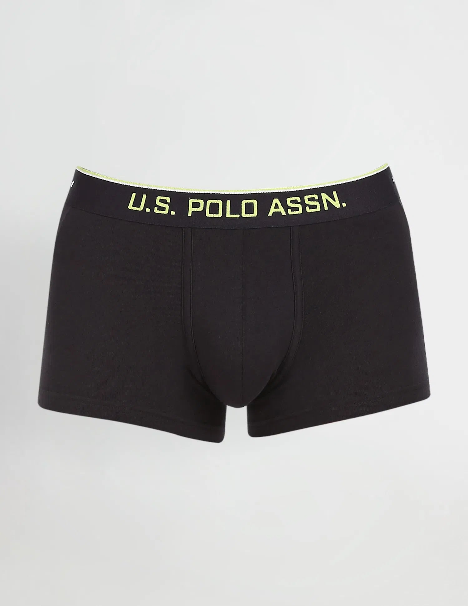 USPA Coolmax Black Low-Rise Trunk for Men - Pack of 1