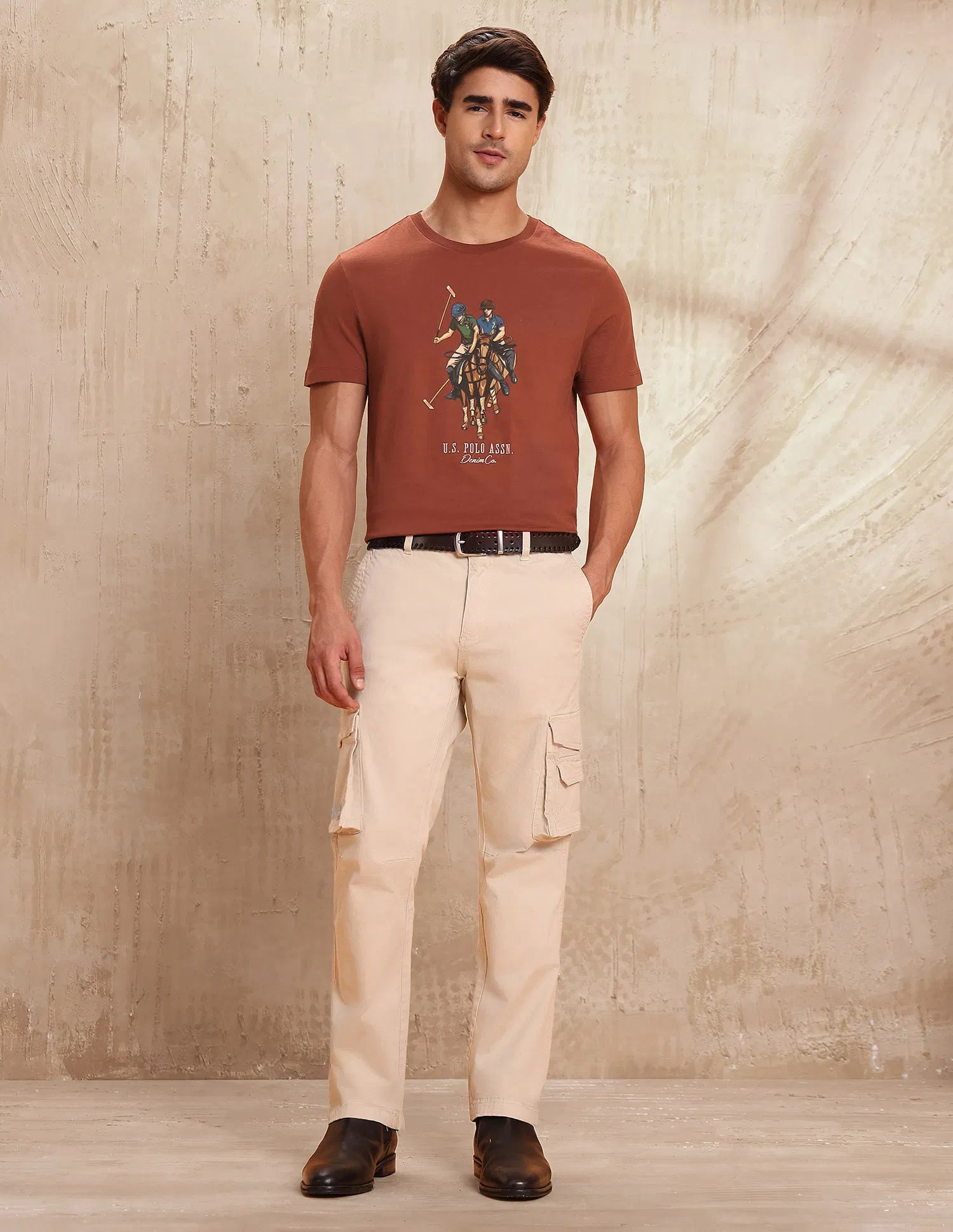 U.S. Polo Assn. Denim Co. Graphic Brand Printed Muscle Fit T-Shirt