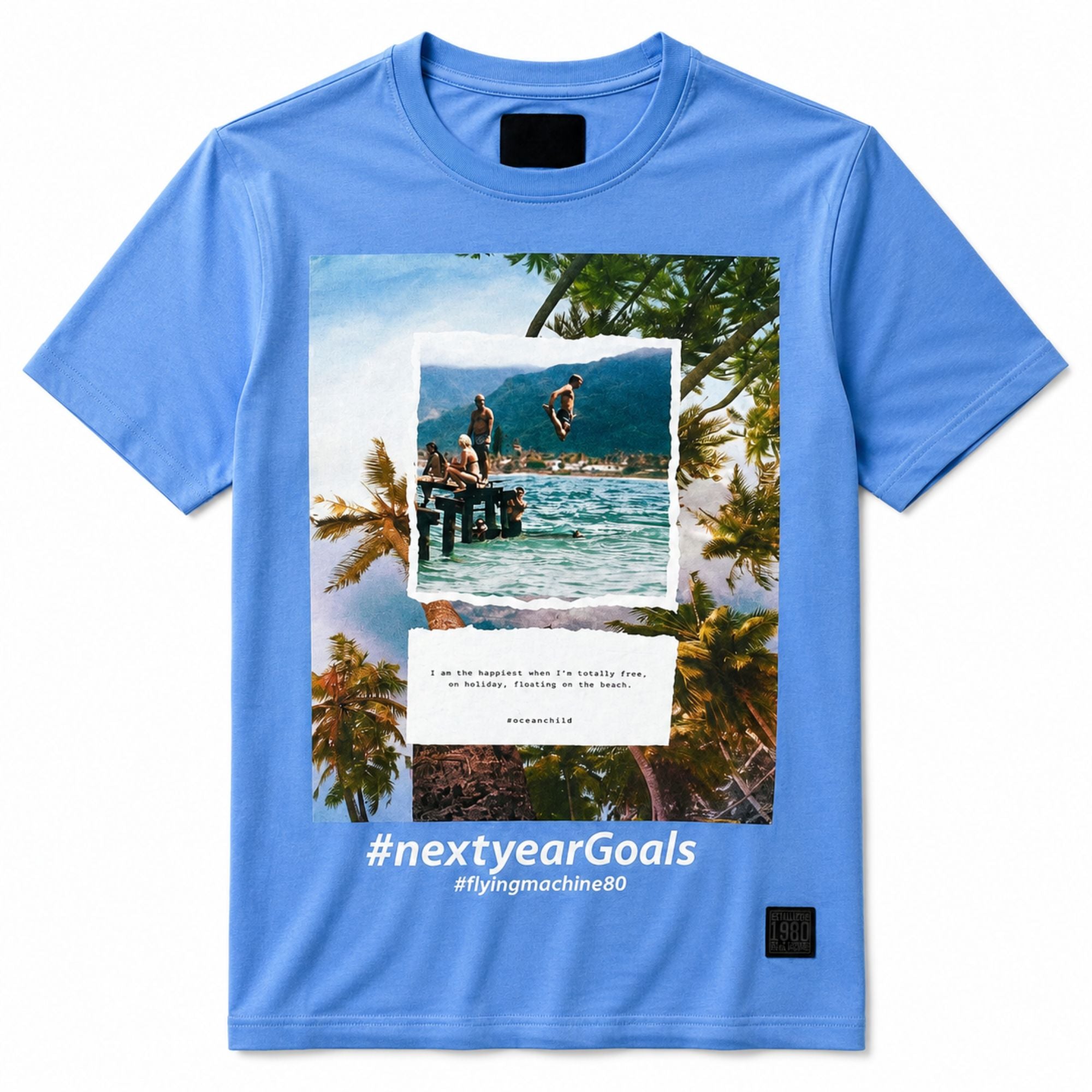 Flying Machine Men's Regular Fit Cotton T-Shirts Combo - Pack of 3
