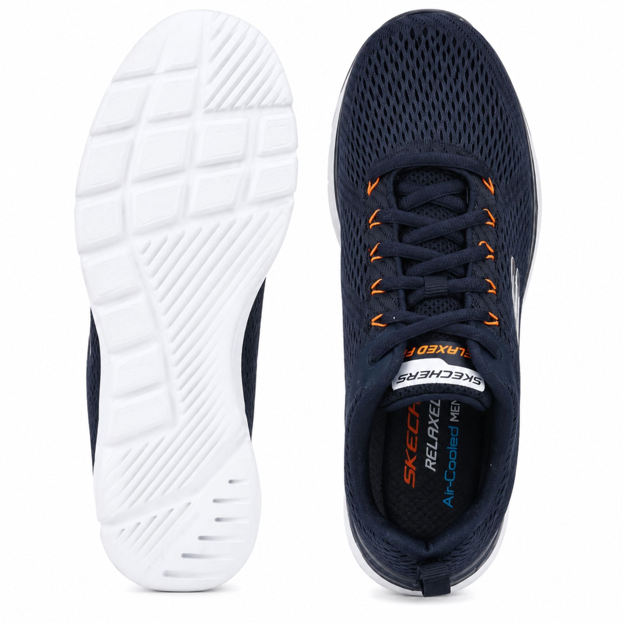 Skechers Equalizer 3 Men’s Sneakers - Navy Orange