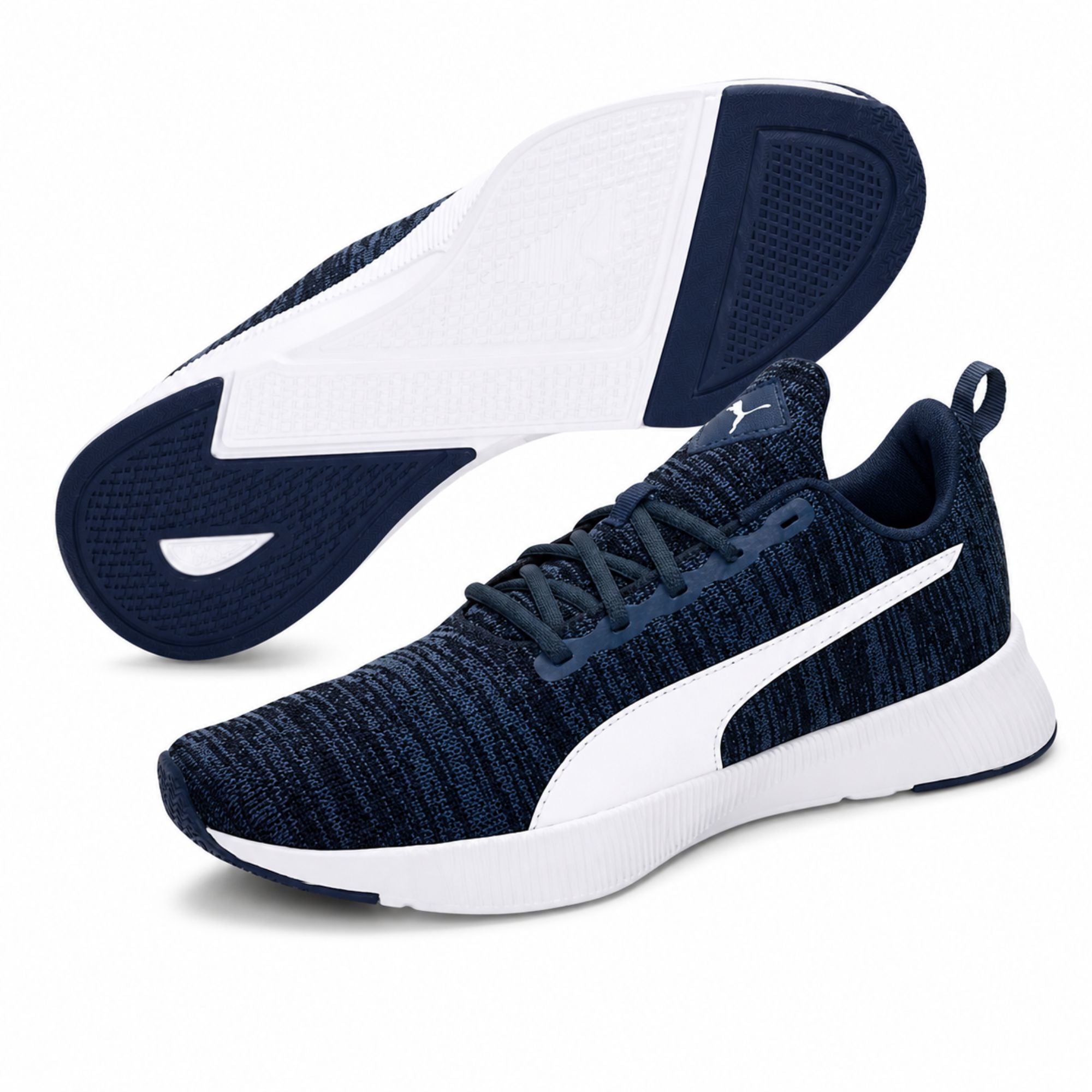 PUMA Flyer Flex Men’s Running Shoes - Navy/White