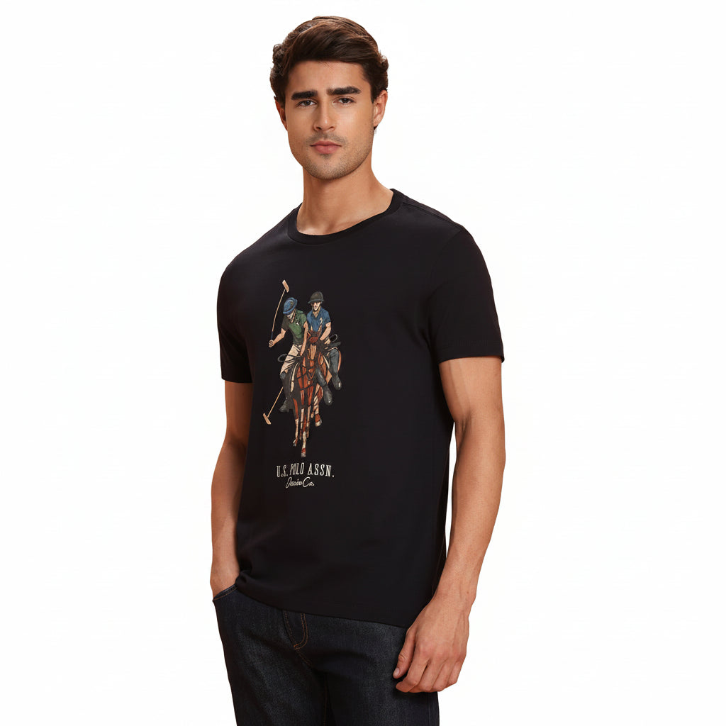 U.S. Polo Assn. Denim Co. Graphic Brand Printed Muscle Fit T-Shirt