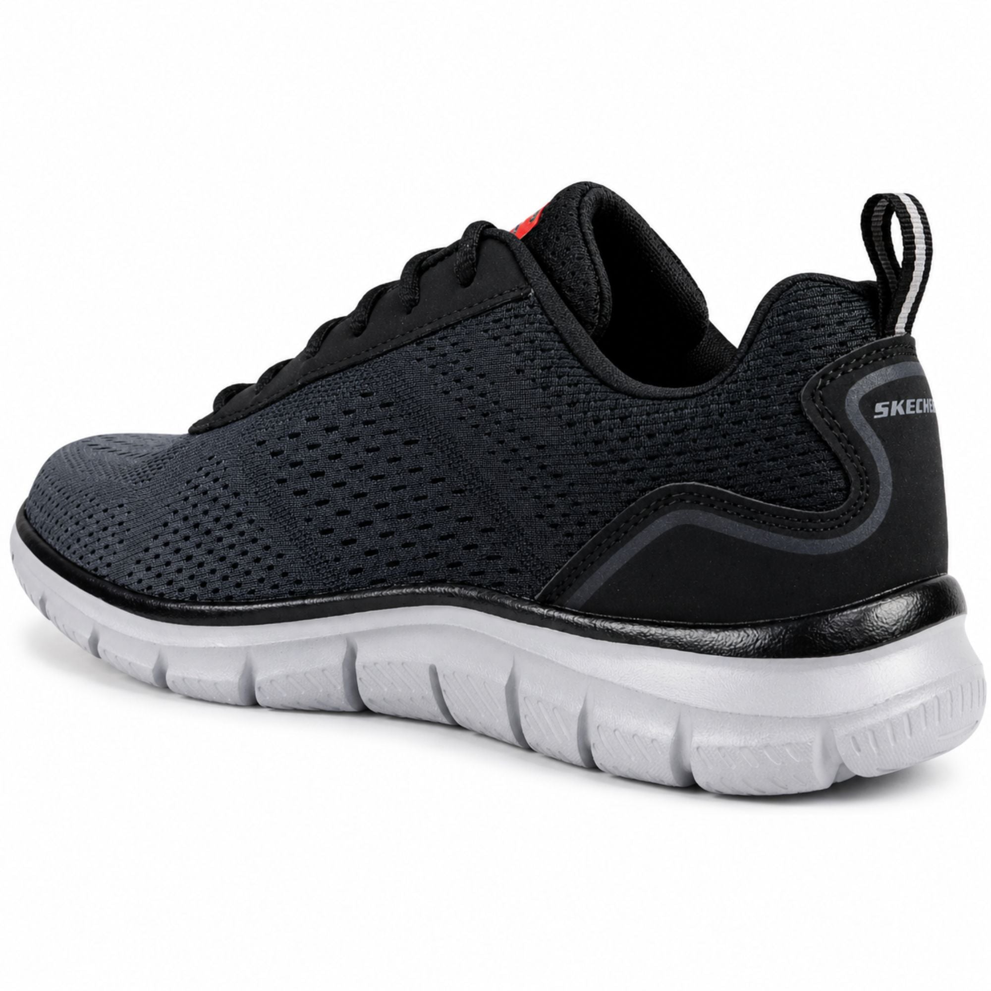 Skechers TRACK-RIPKENT Casuals For Men - Black/Charcoal