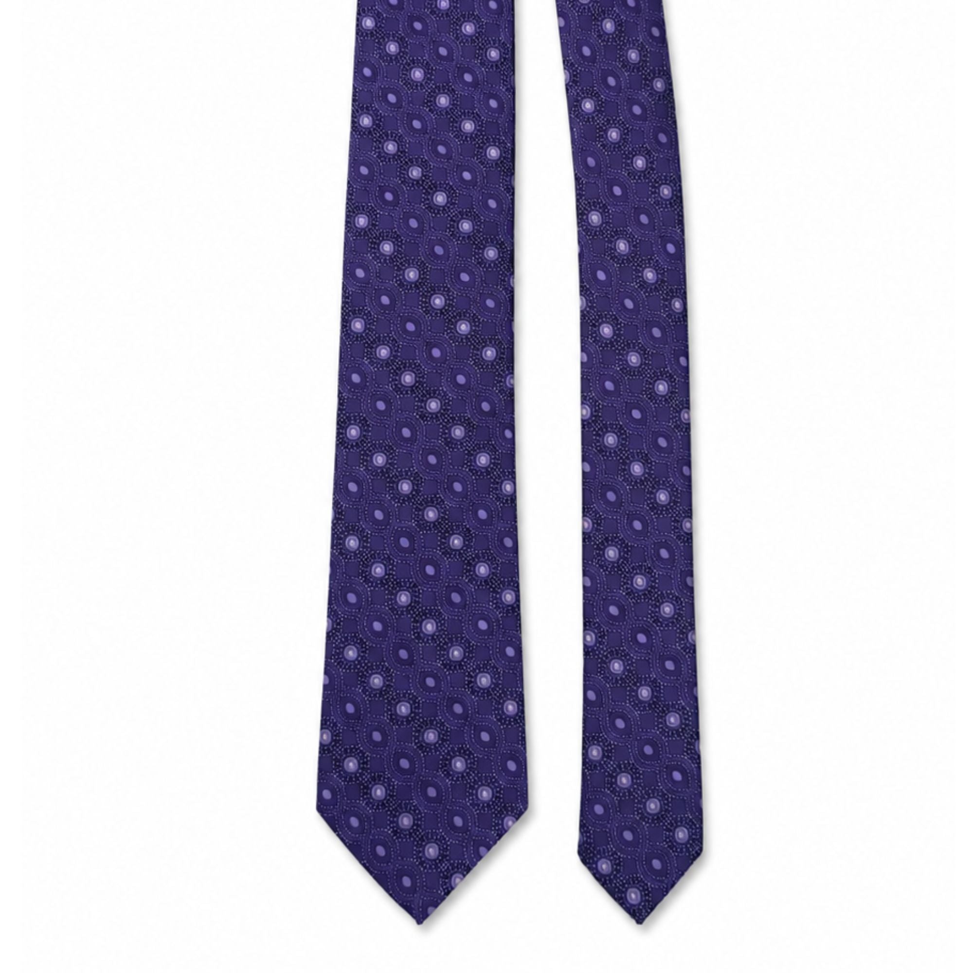 BlackBerry Premium Tie, Pocket Square & Cufflink Combo - Purple
