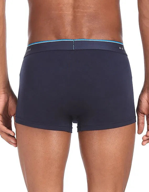USPA Coolmax Navy Low-Rise Trunk for Men - Pack of 1