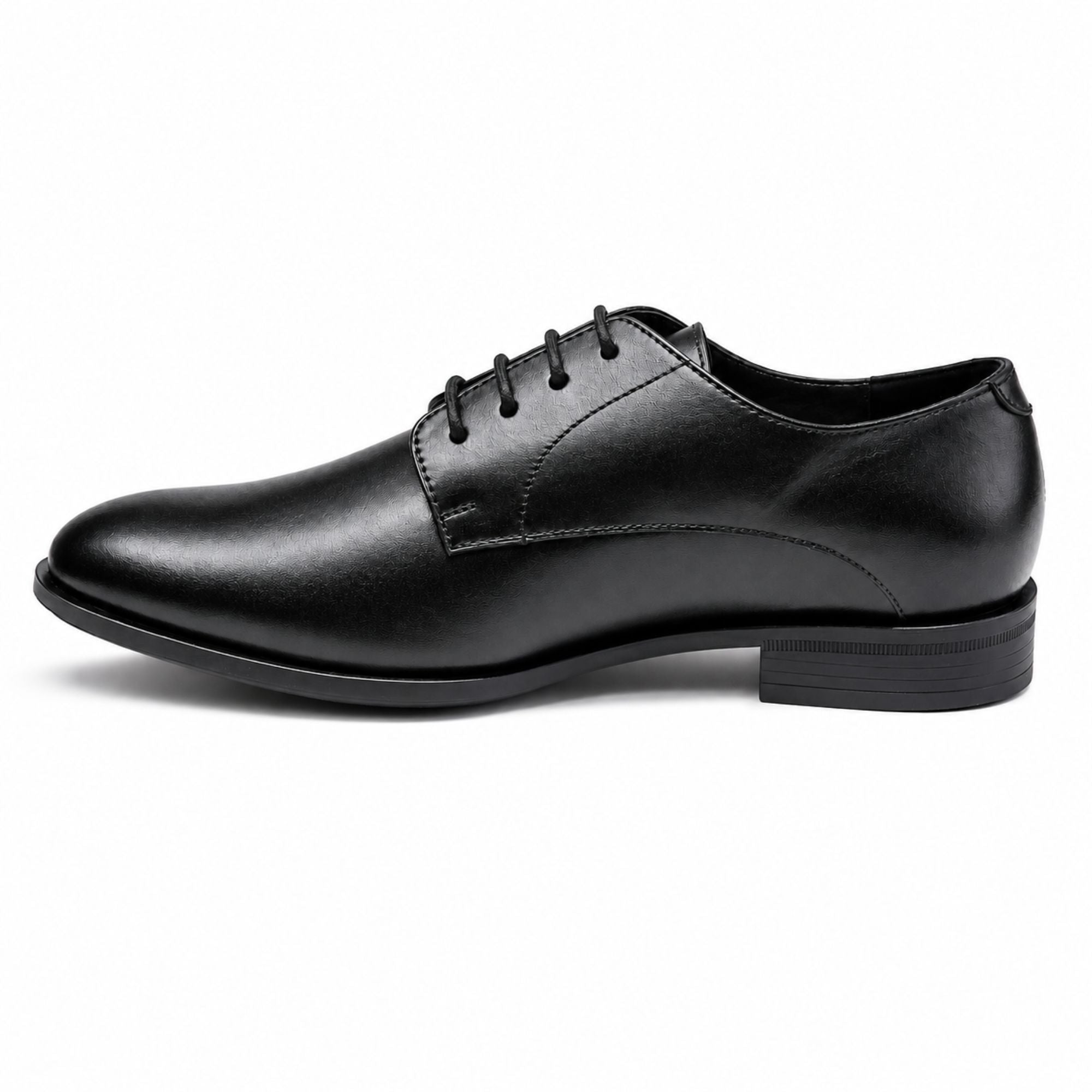 Boss Men’s Premium Derby Leather Formal Shoes - Black